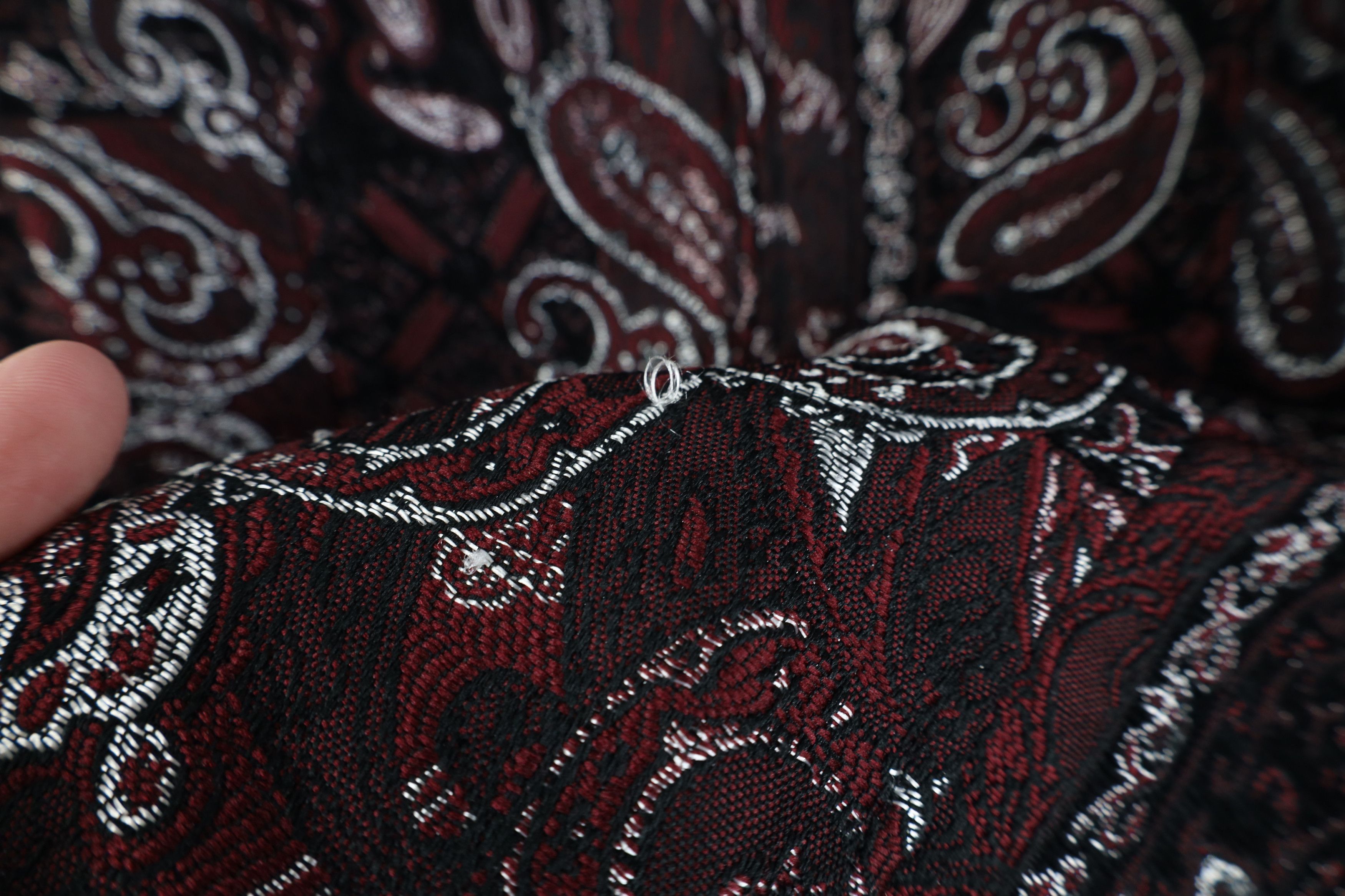 Vintage Vintage 90s Streetwear Paisley Flower Metallic Blazer Jacket Size L / US 10 / IT 46 - 10 Thumbnail
