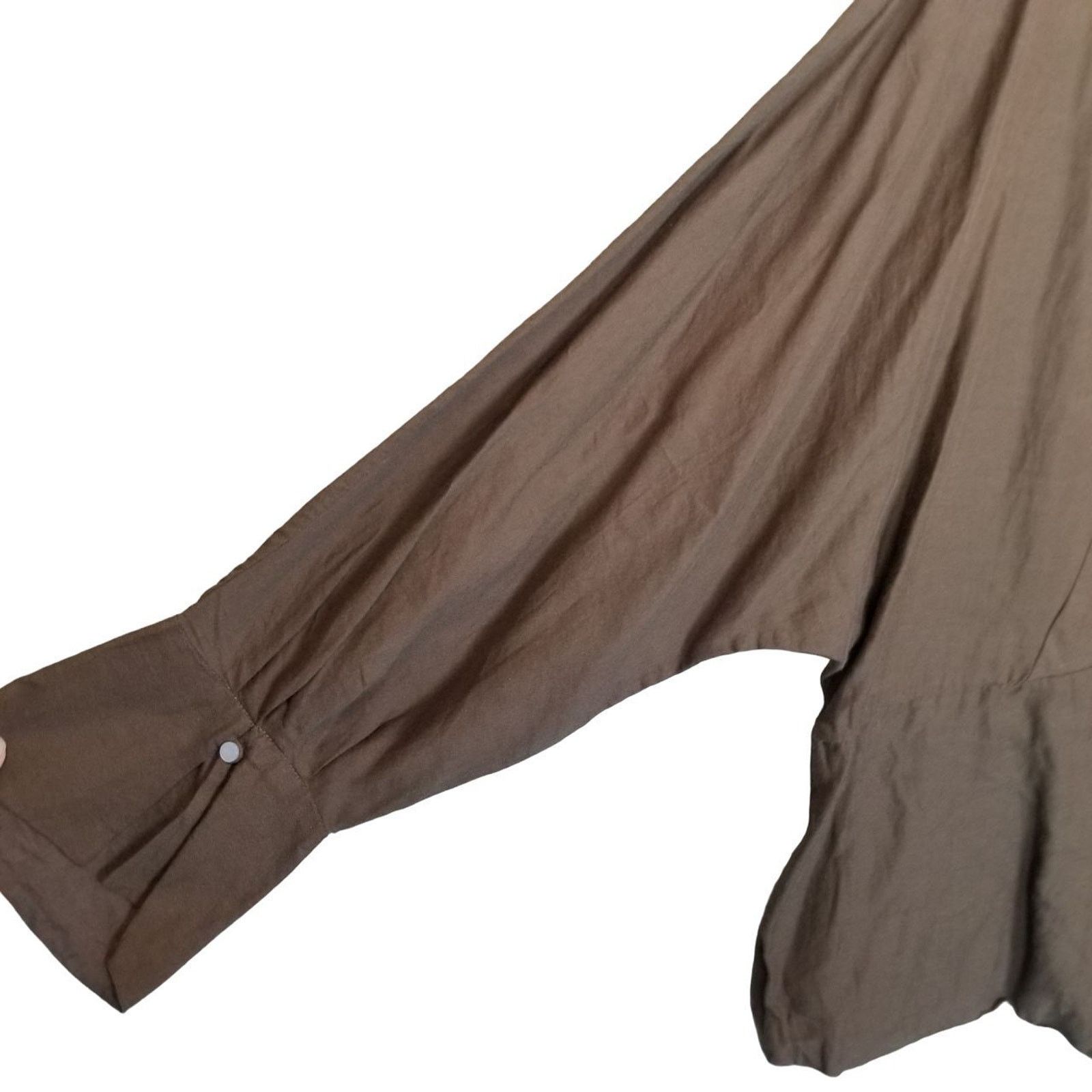 Iro IRO Womens Chocolate Brown Lagenlook Tunic Sz 40 (8) Coastal Size M / US 6-8 / IT 42-44 - 5 Thumbnail