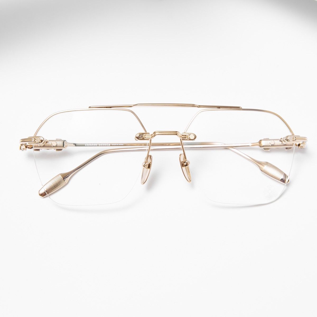 Chrome Hearts CHROME HEARTS FLUID MATTE GOLD PLATED/GOLD PLATED GLASSES Size ONE SIZE - 7 Thumbnail