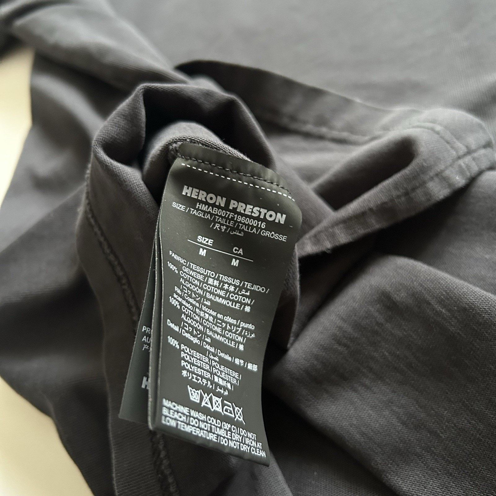 Heron Preston Heron Preston Long Sleeve Mock Neck Shirt Black Medium Rare Size US M / EU 48-50 / 2 - 9 Thumbnail