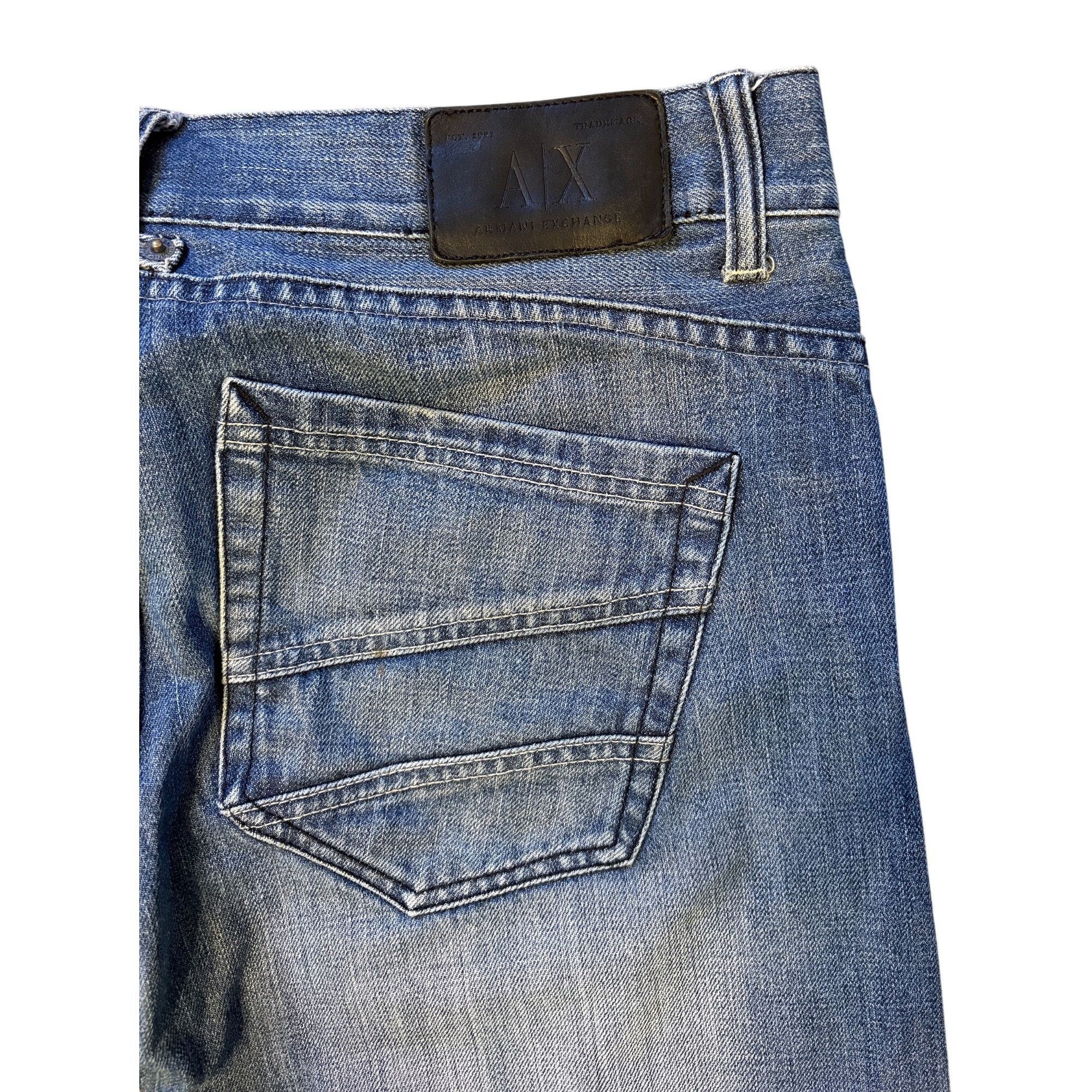 Armani VTG A/X Armani Exchange 36 X 31 Jeans J101 Bootcut Faded Men Size US 36 / EU 52 - 7 Thumbnail