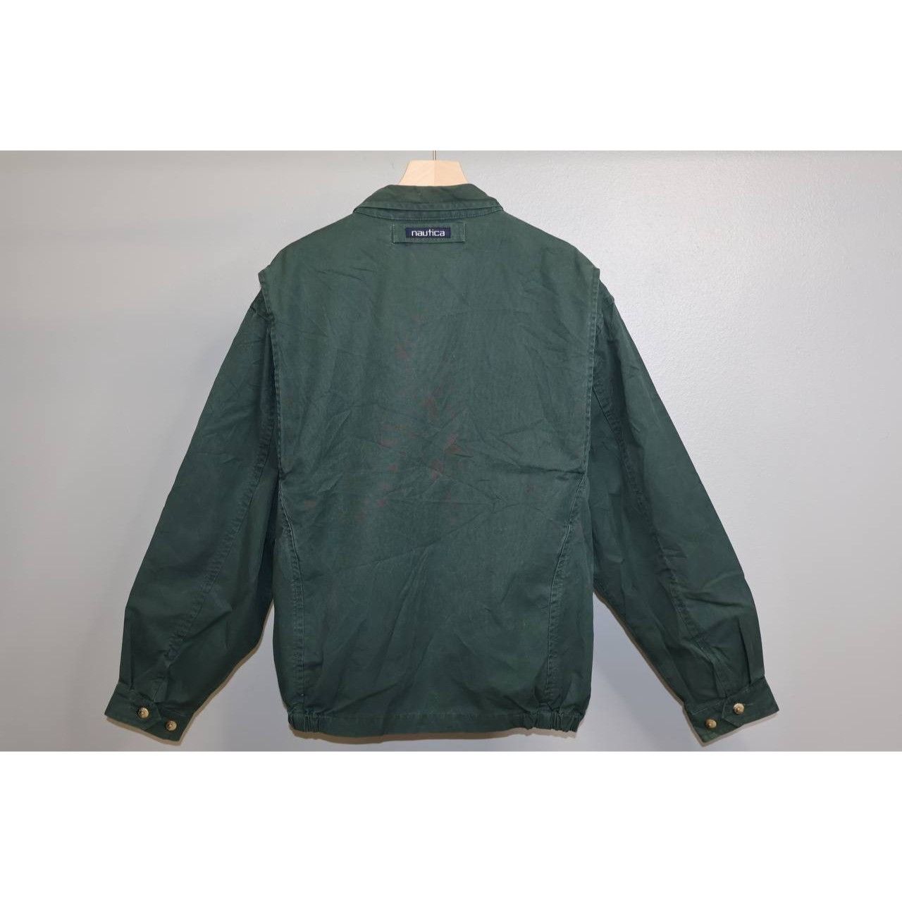 Nautica Vintage 90s Nautica Harrington Jacket Green Size XL Size US XL / EU 56 / 4 - 2 Thumbnail