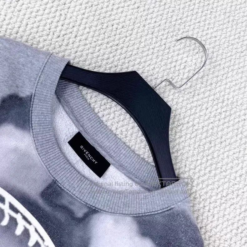 Givenchy Givenchy Gray and white baseball skull print logo sweatshi Size US M / EU 48-50 / 2 - 3 Thumbnail