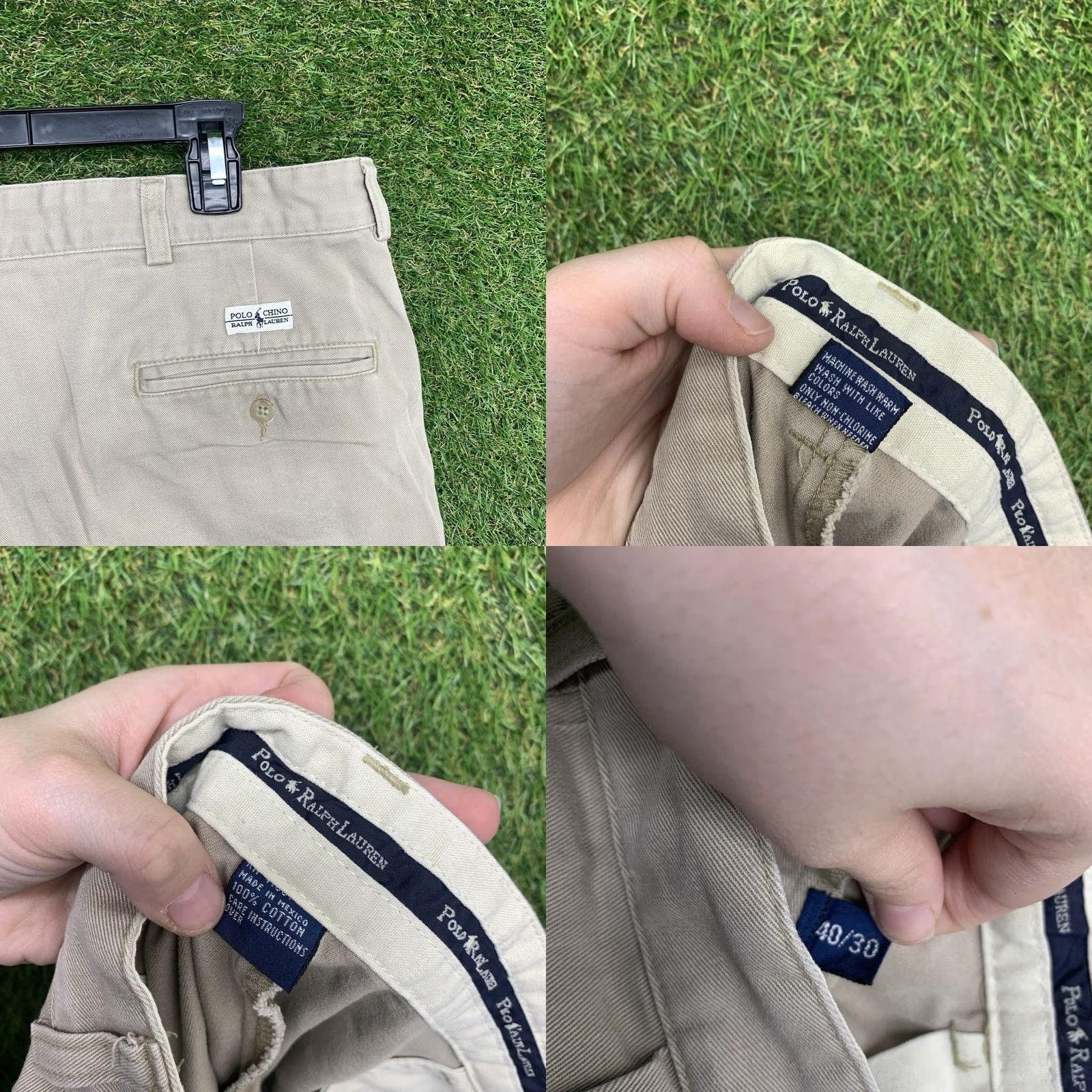 Polo Ralph Lauren Polo Ralph Lauren Mens Pants 40x30 Beige Corduroy Chino Classic Fit Slacks 90s Size US L / EU 52-54 / 3 - 8 Thumbnail