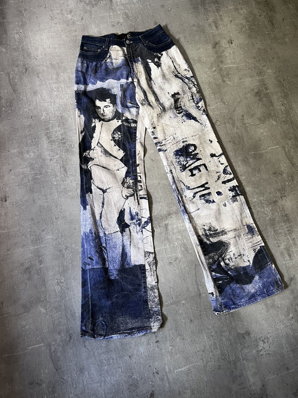 Just Cavalli Just Cavalli Napoleon Print flared jeans 2000s Size 28" / US 6 / IT 42 - 2 Thumbnail