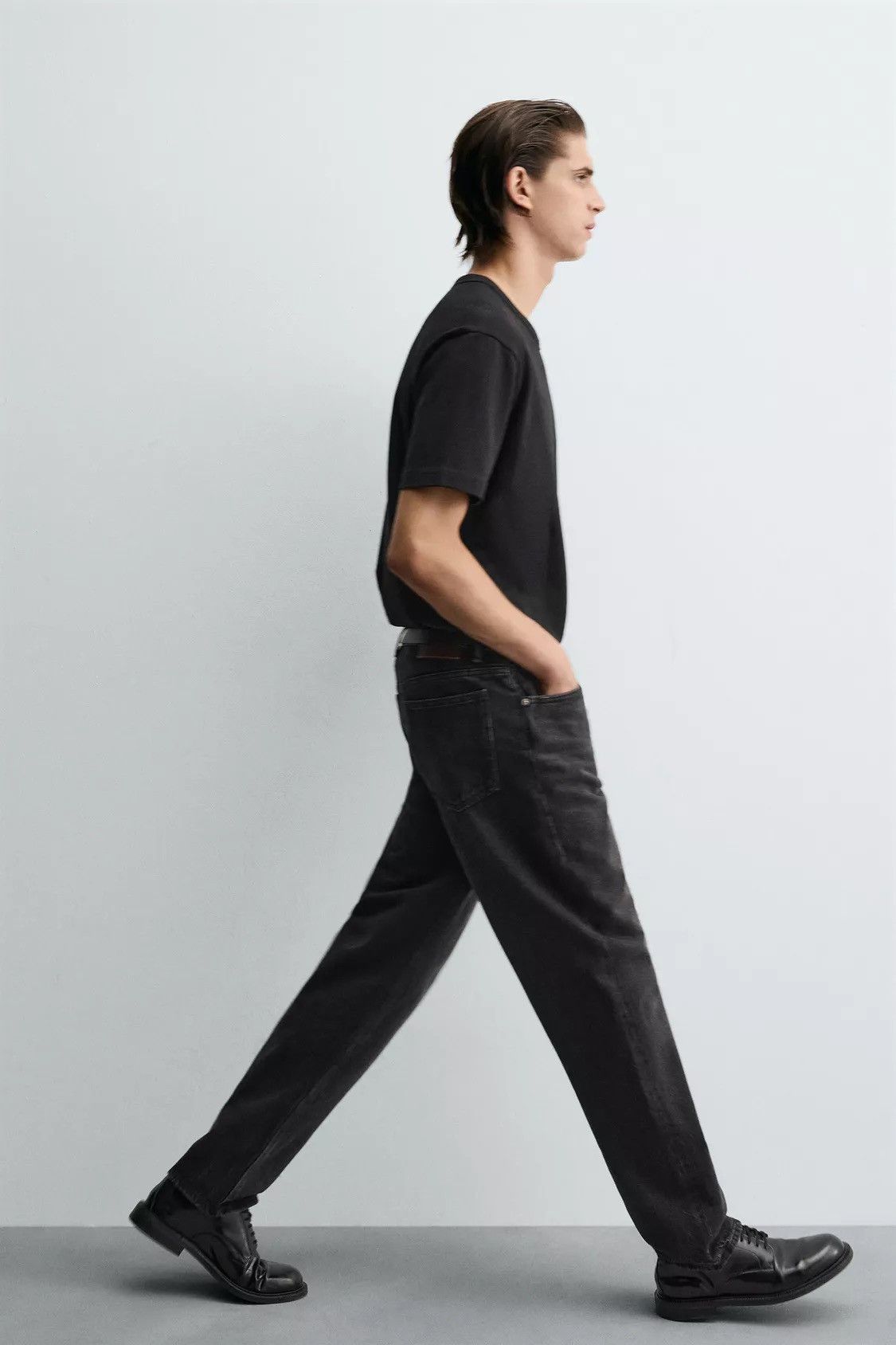 Zara Zara Straight Fit Denim Jeans Charcoal Vintage Black Size 29 Size US 29 - 14 Thumbnail