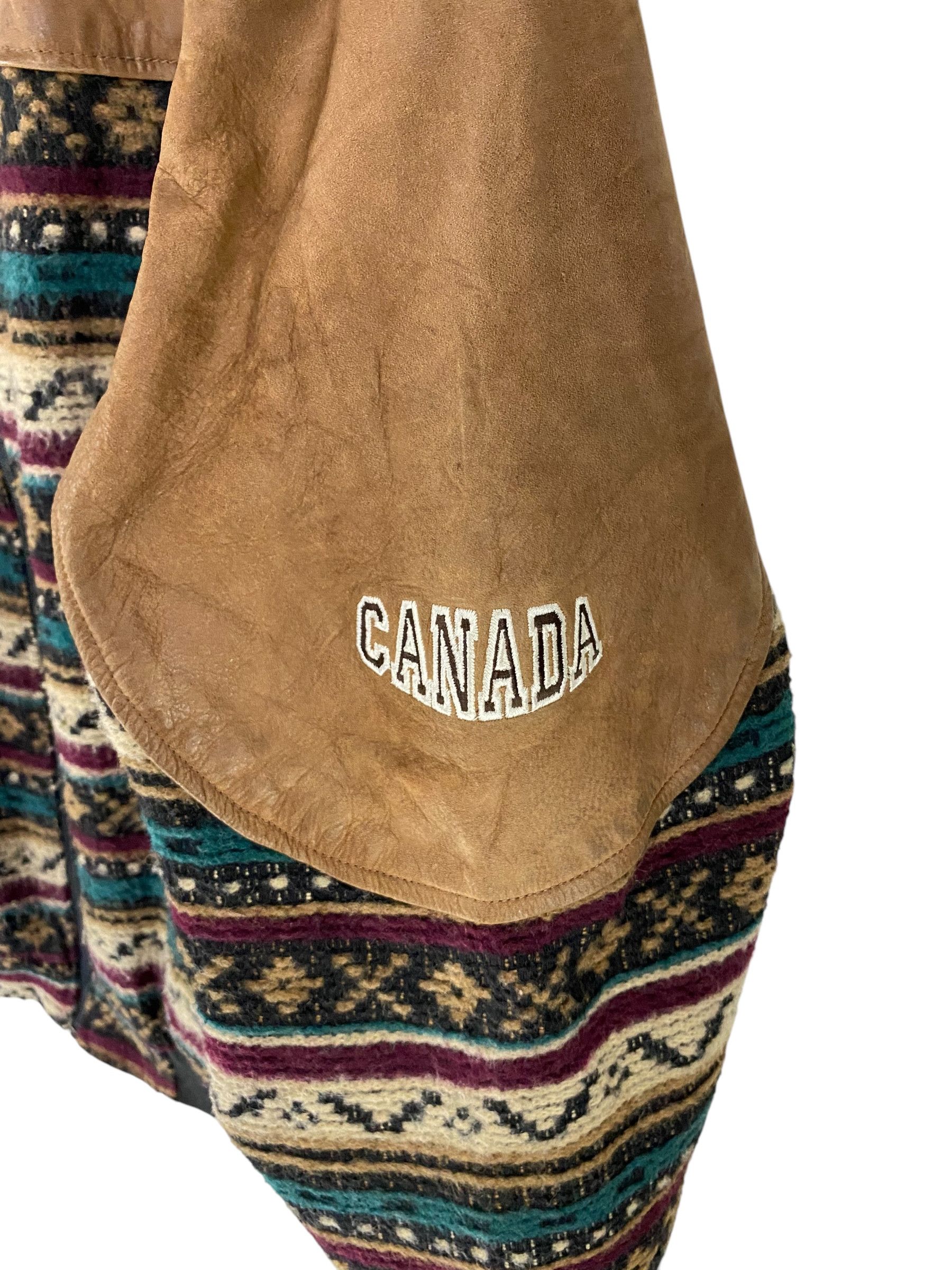 Other 80s Quality Goods native fair isle knit leather jacket Size US L / EU 52-54 / 3 - 6 Thumbnail