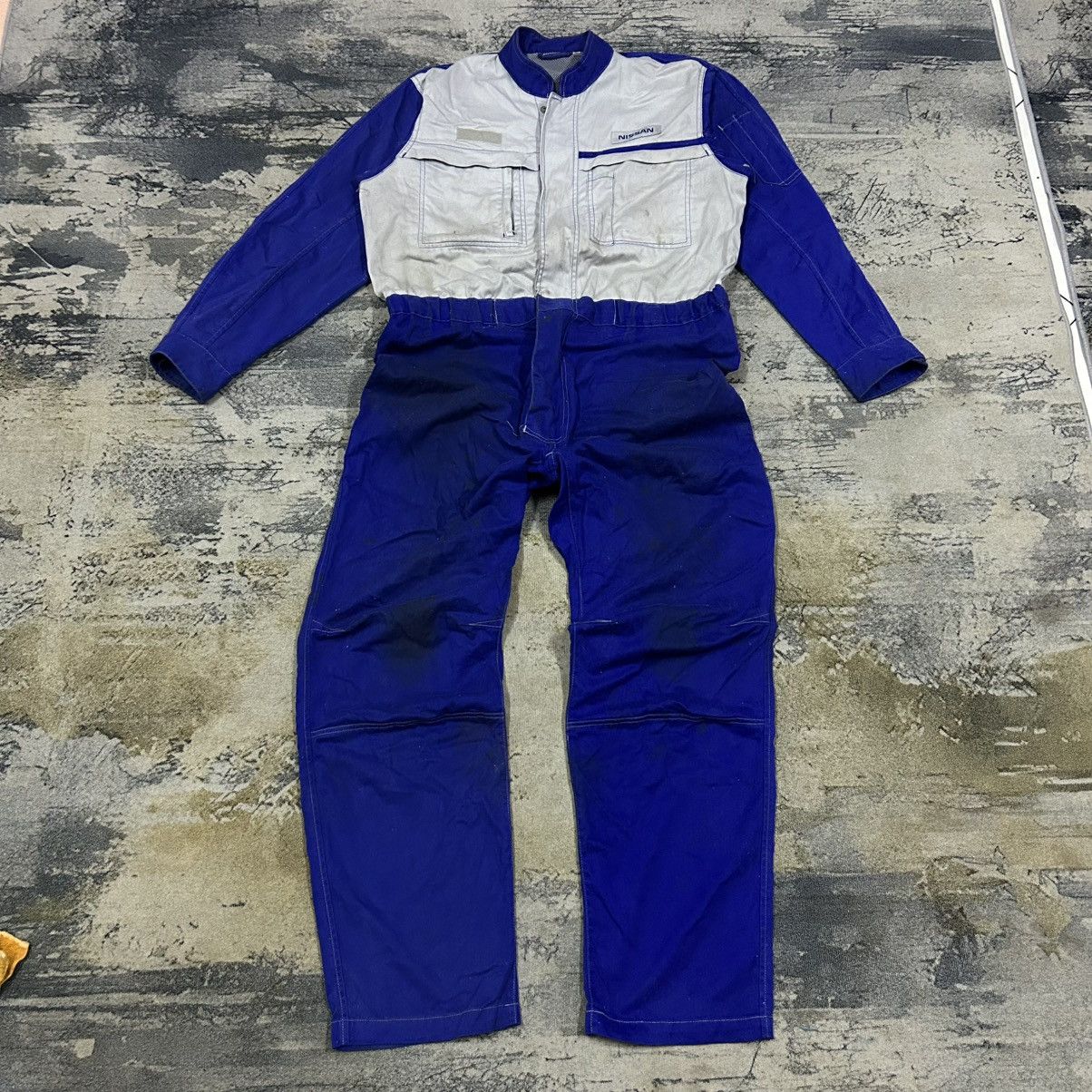 Vintage Vintage Japan MotorSport Nissan R34 Pit Stop Crew Coveralls Size US 40 / EU 56 - 2 Thumbnail