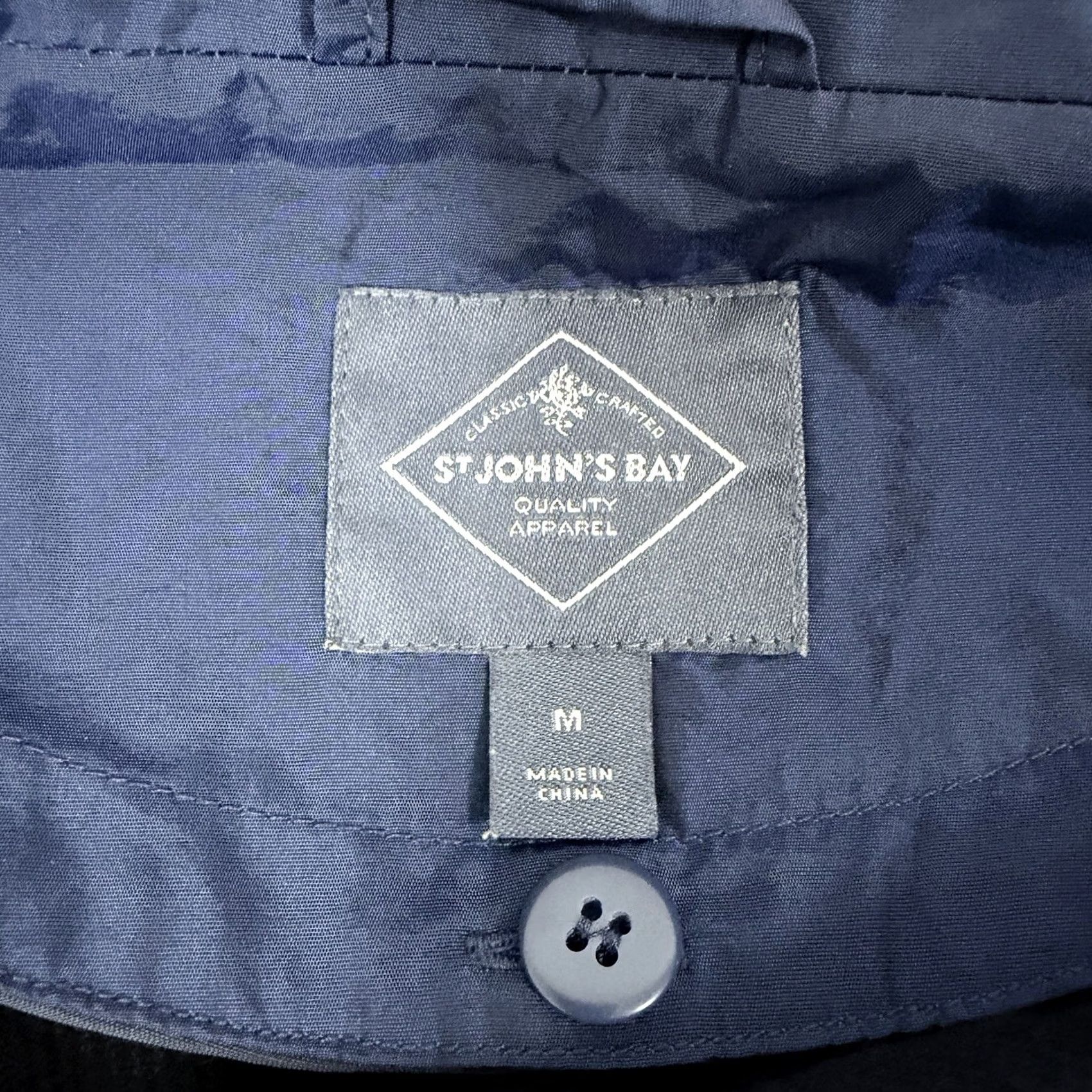 Vintage St. Johns Bay Rain Jacket Women's Medium Navy Blue Rain Jacket Jacket Womens M Navy Blue Size M / US 6-8 / IT 42-44 - 5 Thumbnail