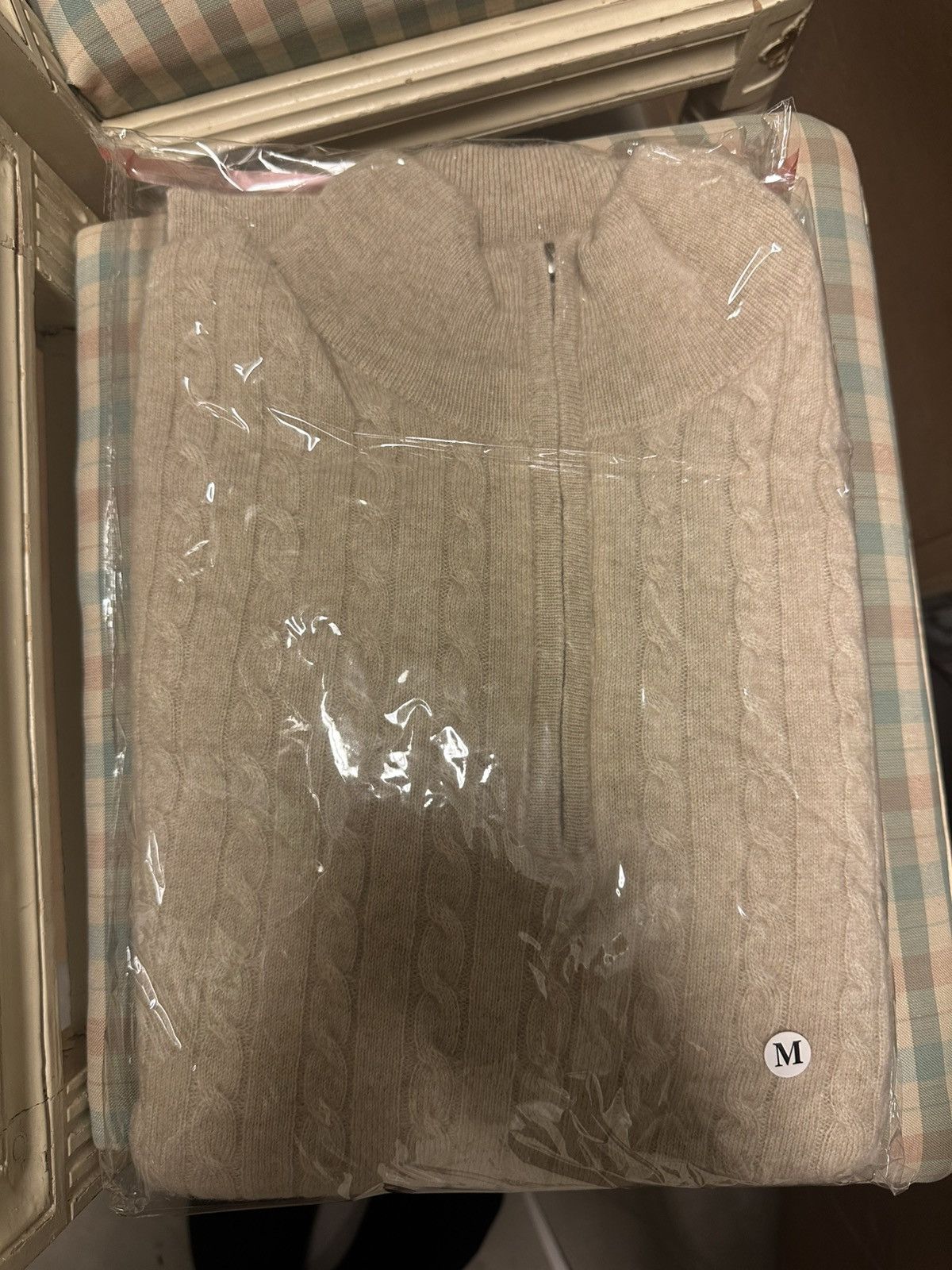 Other 100% cashmere half zip cable knit, M Size US M / EU 48-50 / 2 - 5 Thumbnail
