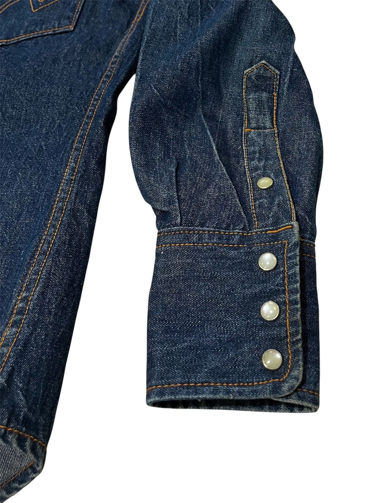 Vintage Vintage Snap Button Western Denim Shirt Size US S / EU 44-46 / 1 - 4 Thumbnail