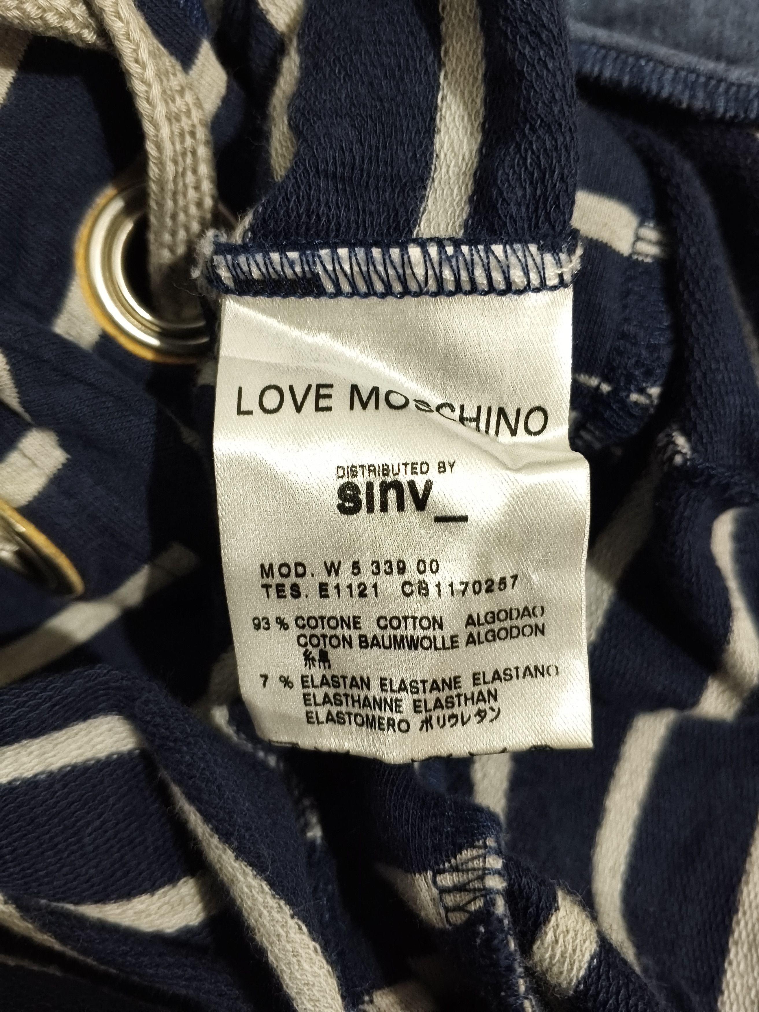 Love Moschino Love Moschino Women Blue Striped Dress Size S / US 4 / IT 40 - 9 Thumbnail