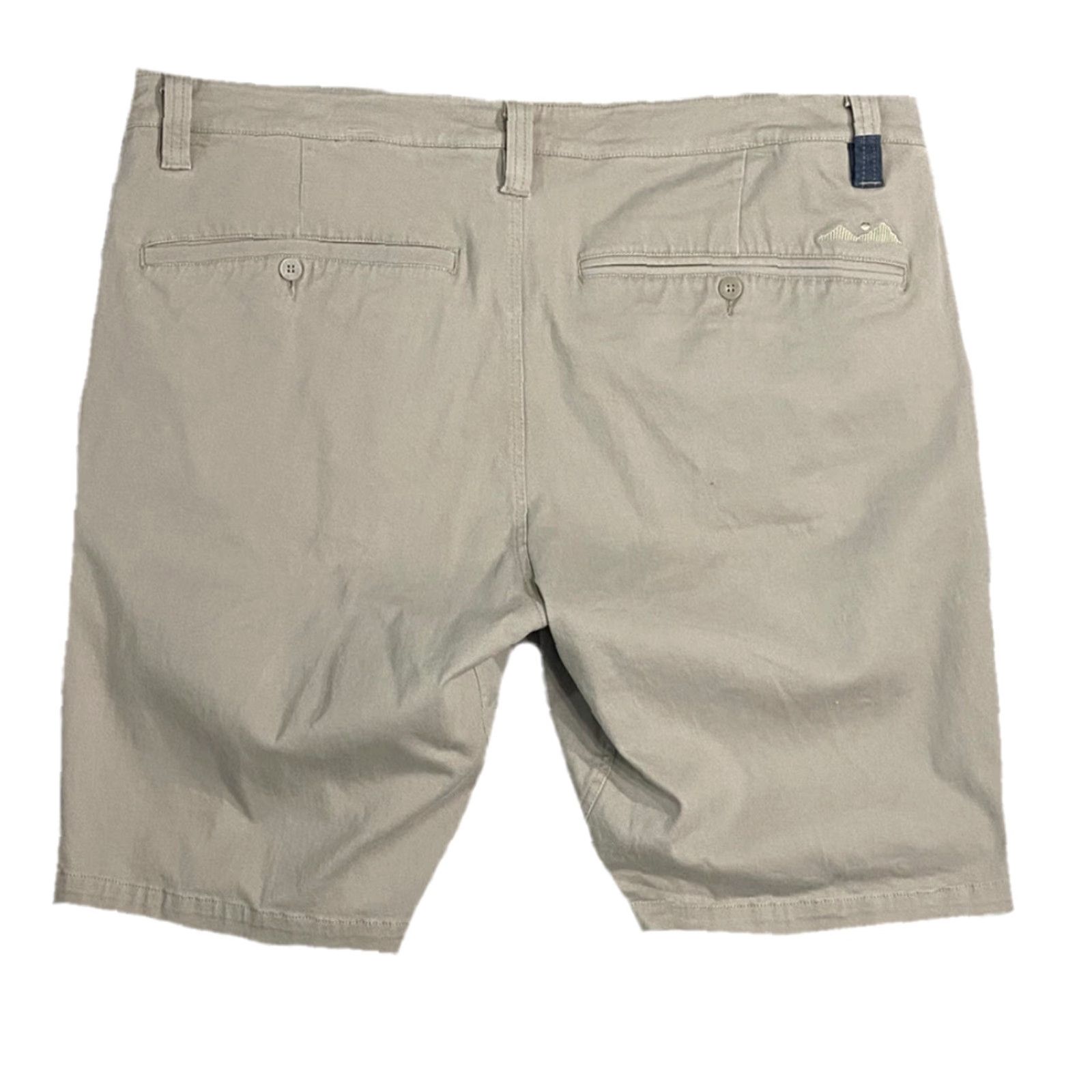 KAVU Kavu Mens Flat Front Beige Shorts Size 40 Regular Lightweight Pockets Cotton Casual Summer Chino Mens Size US 40 / EU 56 - 2 Thumbnail