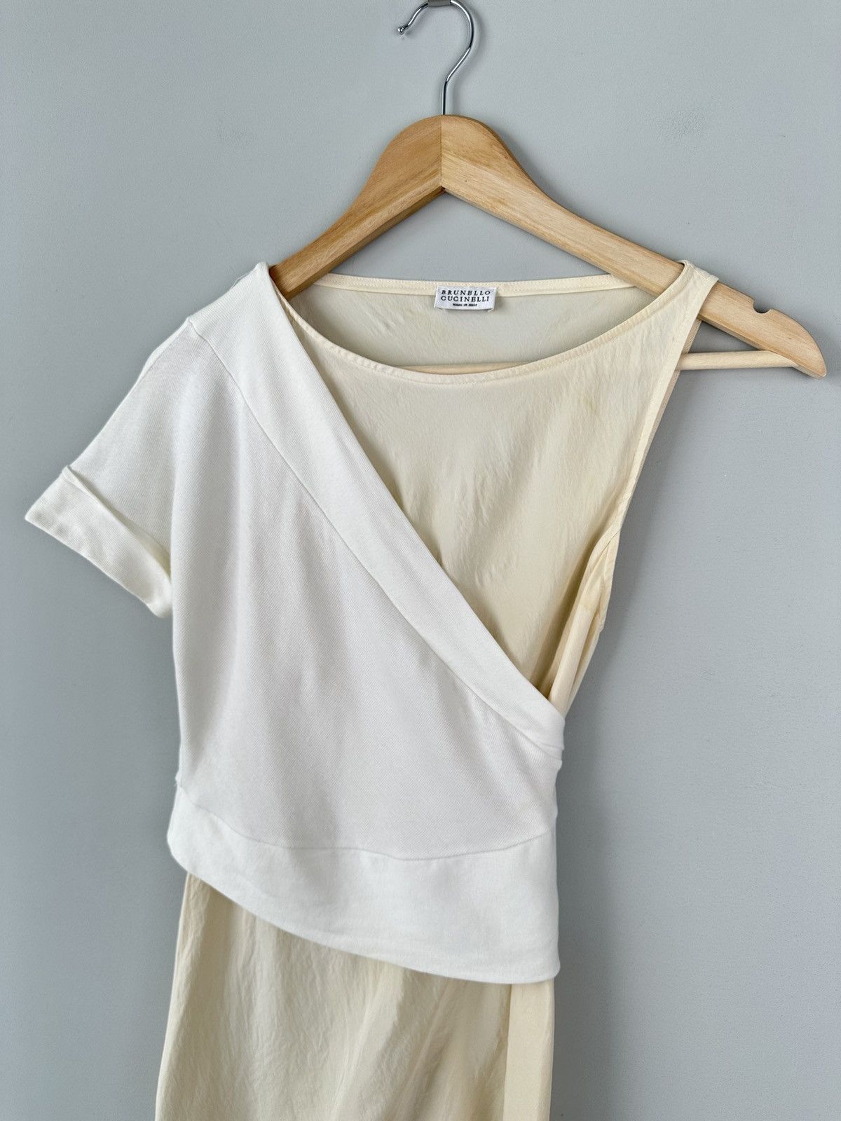 Brunello Cucinelli Brunello Cucinelli Asymmetrical Sleeve Dress Size XS / US 0-2 / IT 36-38 - 5 Thumbnail