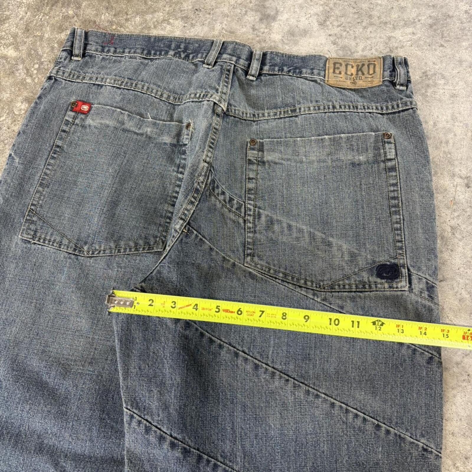 Ecko Unltd. Ecko Unltd Y2K Wide Leg Baggy Gothic Alternative Jeans Size US 38 / EU 54 - 3 Thumbnail