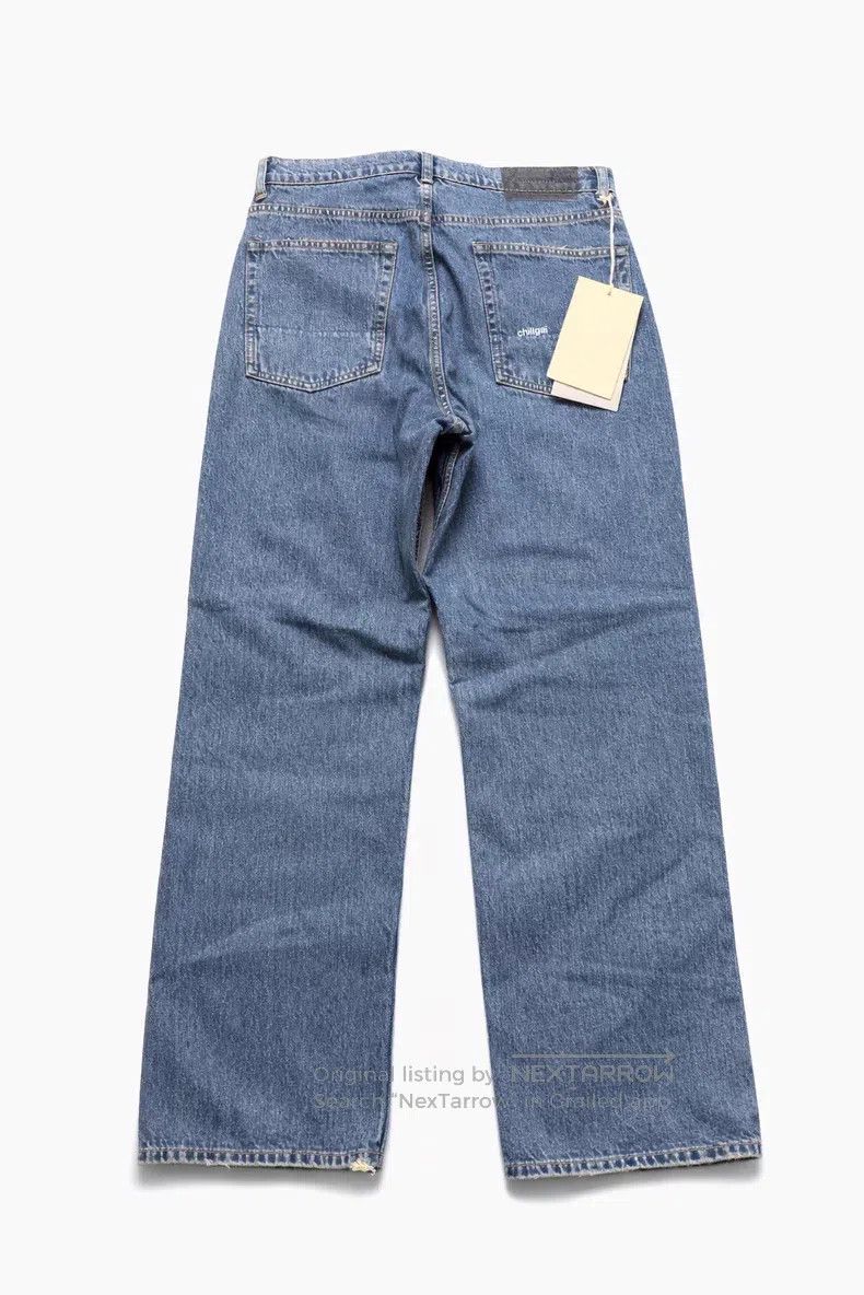 Our Legacy Our Legacy Washed Blue Destroyed Lace Straight Jeans Size US 31 - 2 Thumbnail