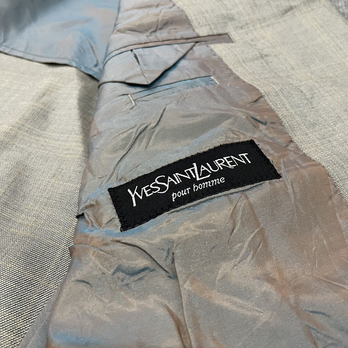 Yves Saint Laurent YSL Yves Saint Laurent Silk Blend Blazzer Formal Workwear Size 38L - 6 Thumbnail