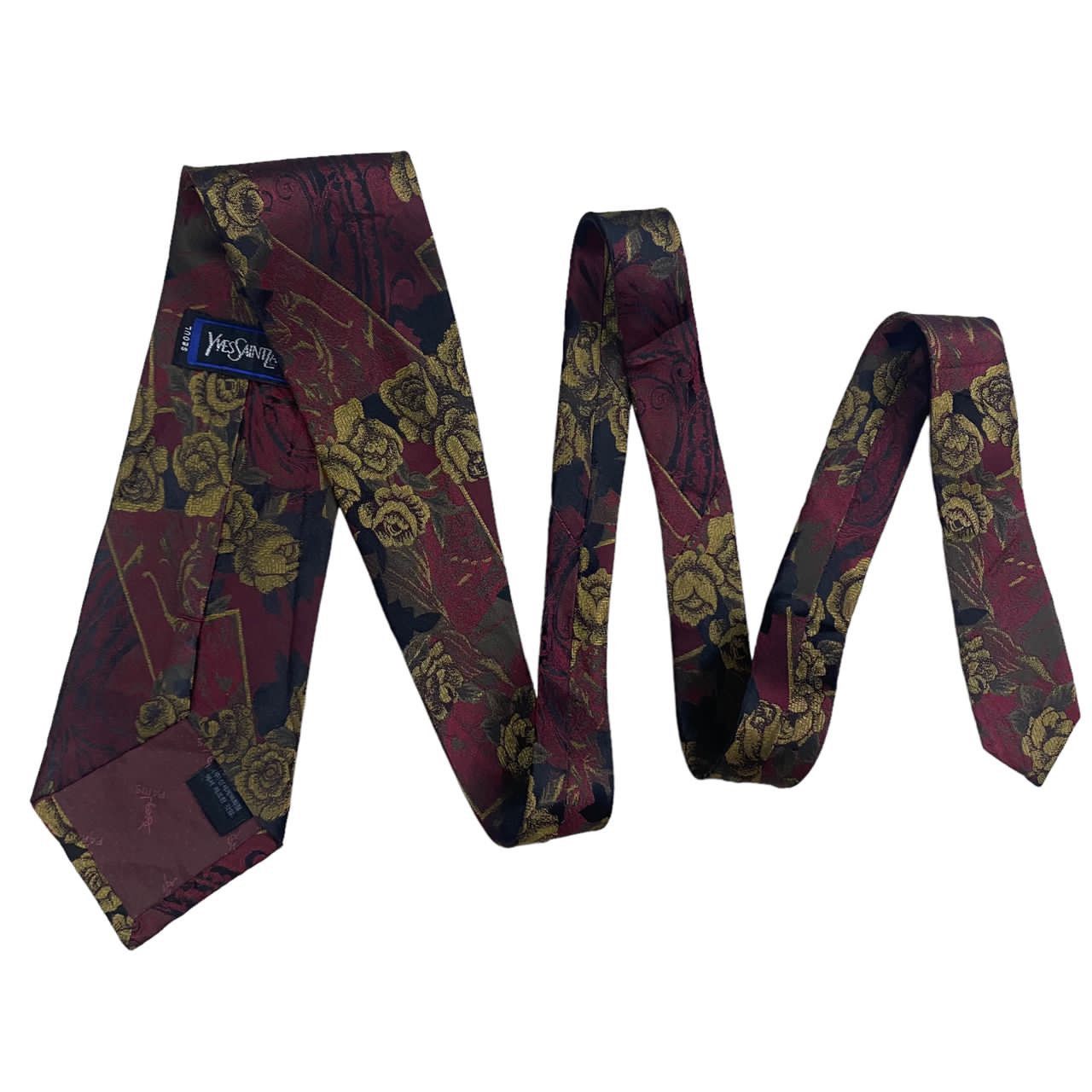 Vintage ‼️VINTAGE YVES SAINT LAURENT Paris Necktie silk tie Size ONE SIZE - 4 Thumbnail