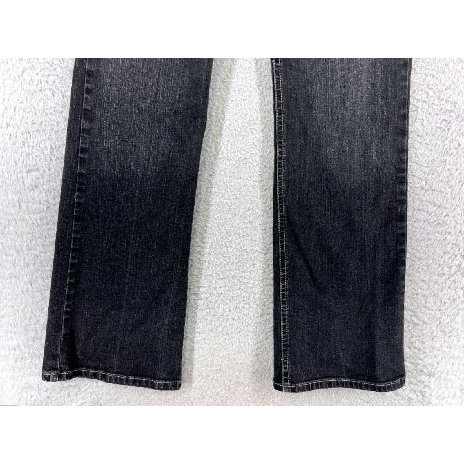 Gloria Vanderbilt Mudd Jeans Womens Bootcut Denim Black 26 Mid Rise 27x30 5-Pocket Embroidered Logo Cowboy Southwestern Designer Vintage No Size 26" / US 2 / IT 38 - 5 Thumbnail