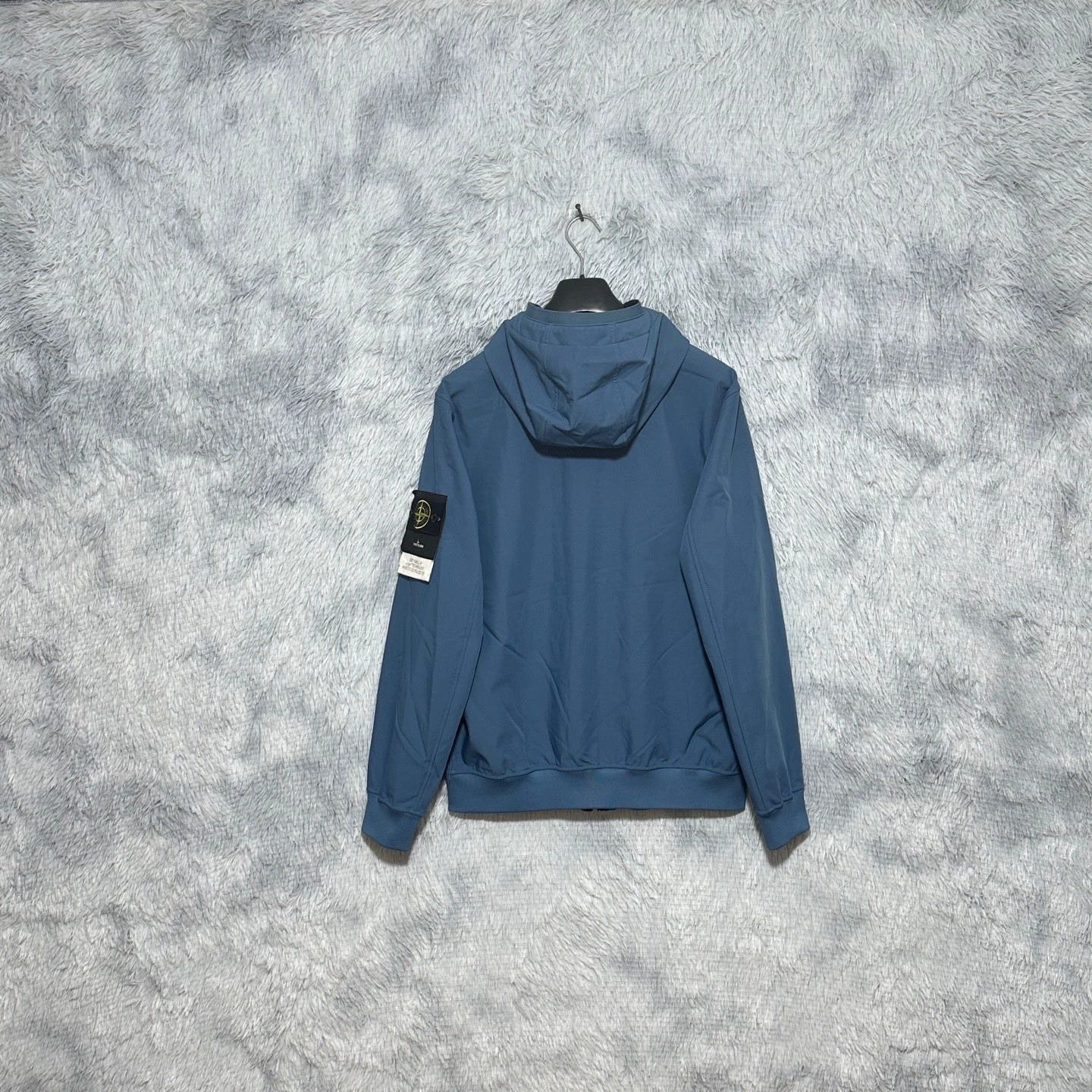 Stone Island stone island hooded soft shell jacket blue Size US L / EU 52-54 / 3 - 2 Thumbnail