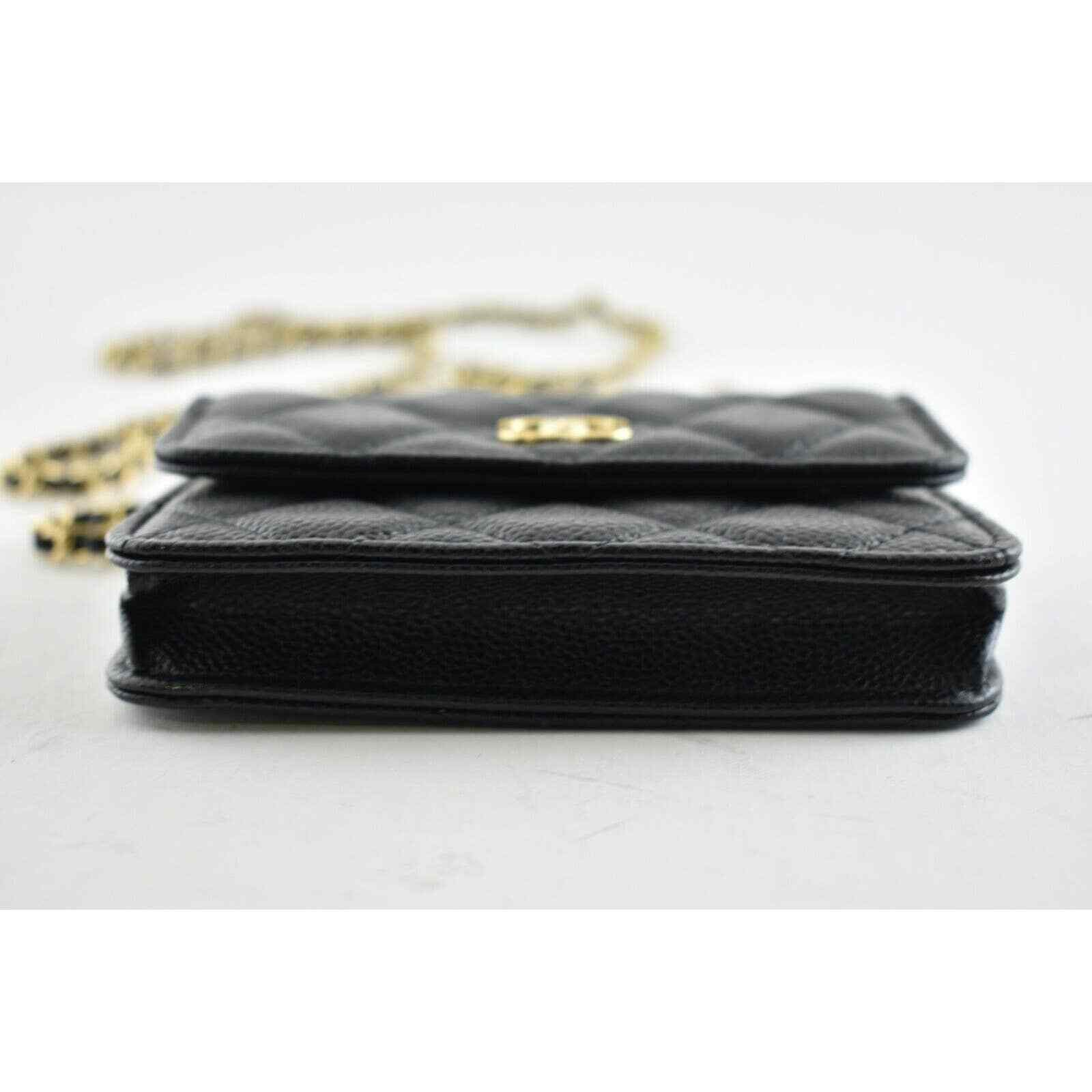 Chanel Chanel Mini Wallet On Chain Gold COCO Shoulder Crossbody Bag Size ONE SIZE - 6 Thumbnail