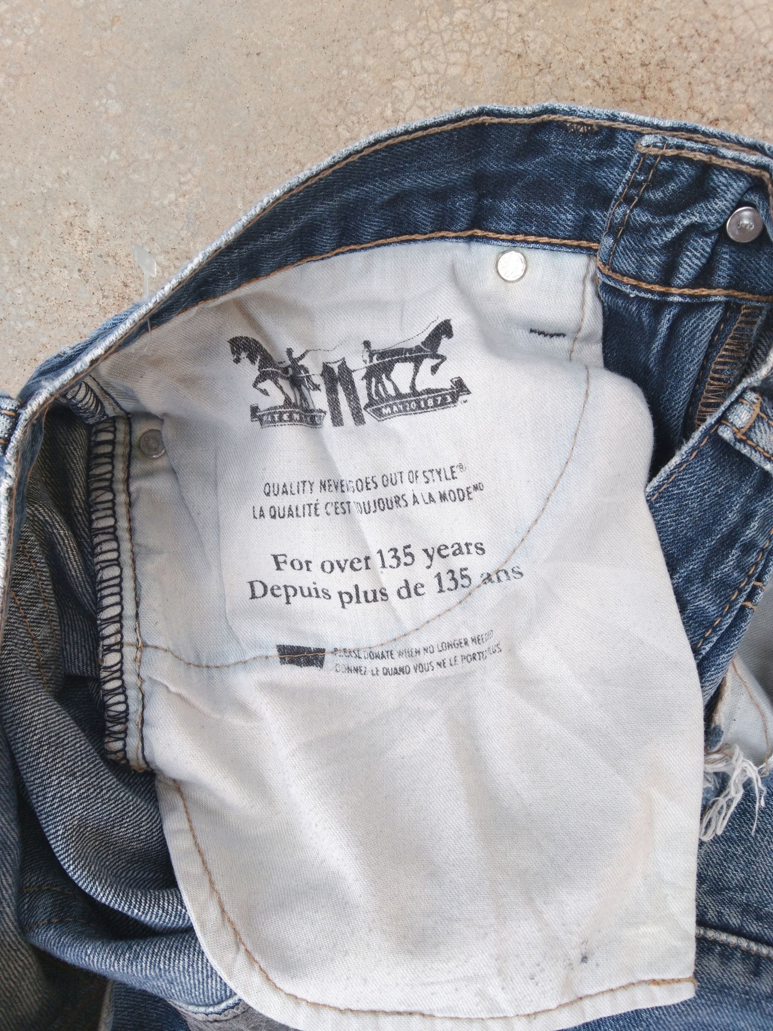 Jean × Levi's × Vintage Vintage Levis 514 Straight Leg Distressed Jeans 32x29 Size US 32 / EU 48 - 7 Thumbnail