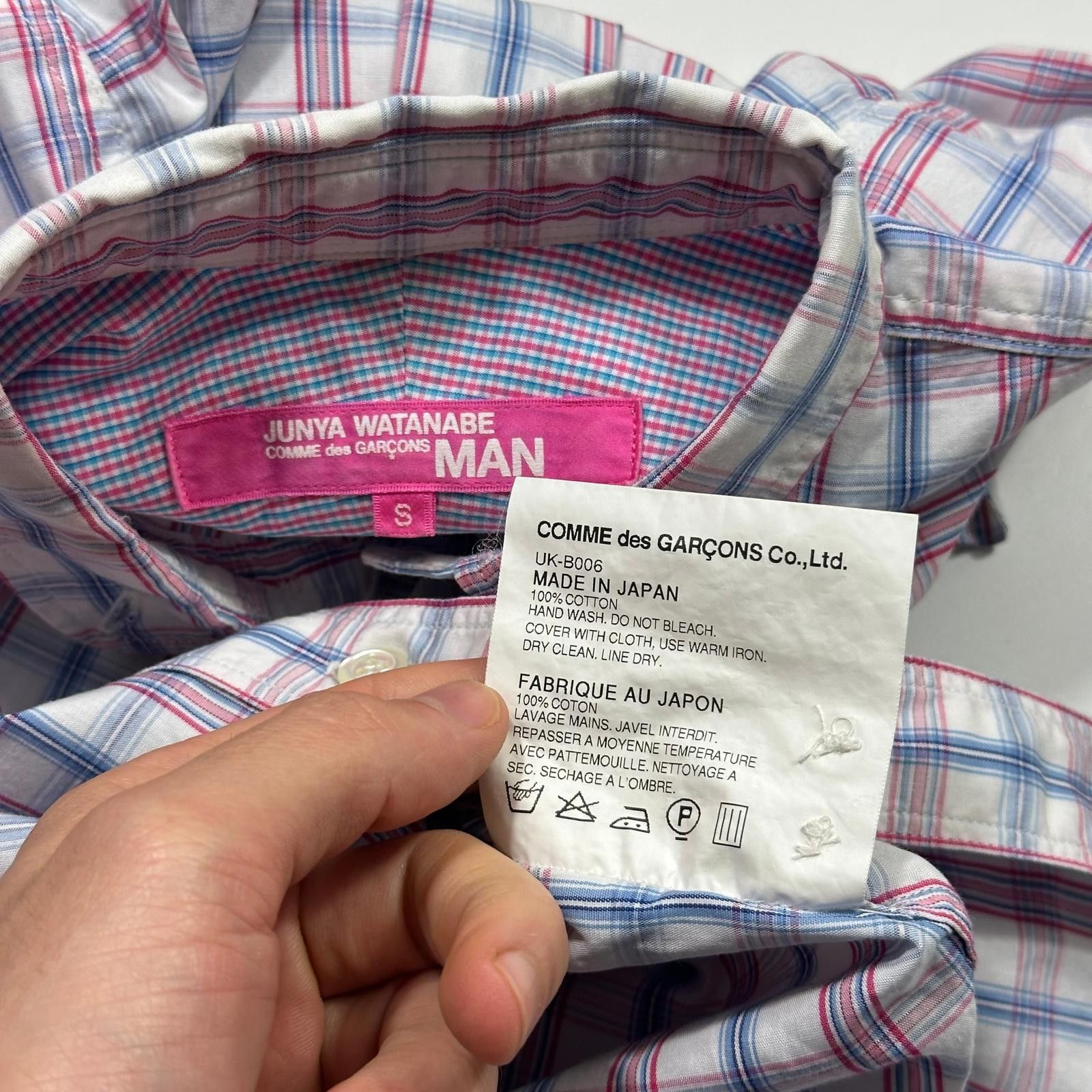 Junya Watanabe Junya Watanabe Womens 2012 Checkered Plaid Short Shirt - S Size S / US 4 / IT 40 - 4 Thumbnail