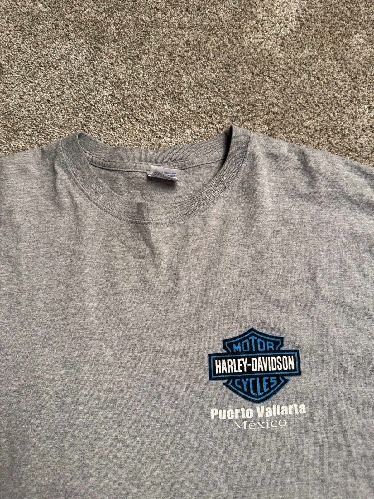 Harley Davidson HEATHER GREY HARLEY DAVIDSON “PUERTO VALLARTA” GRAPHIC TEE Size US XXL / EU 58 / 5 - 4 Thumbnail