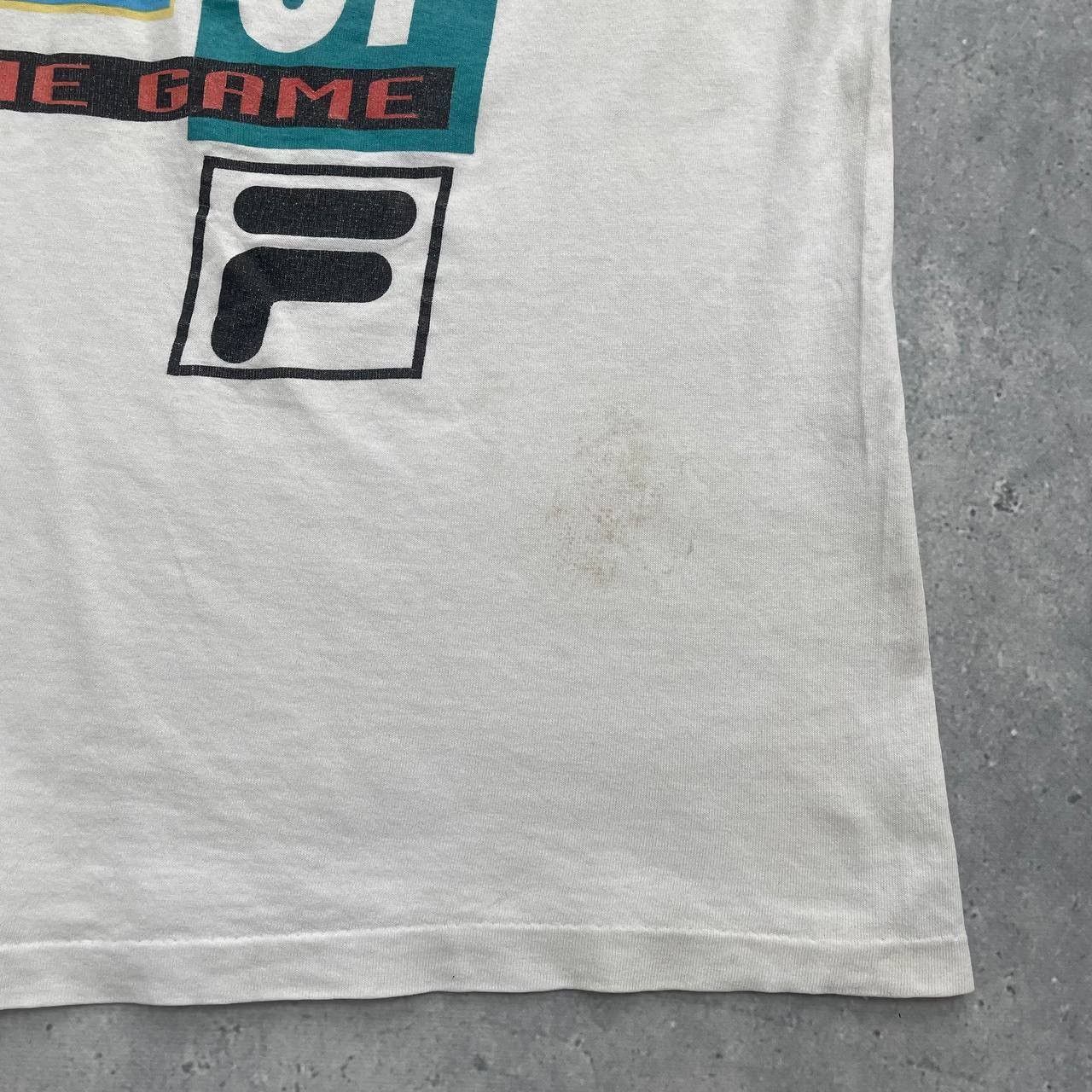 Fila × Vintage Vintage 90s Fila Basketball Change The Game T Shirt White XL Size US XL / EU 56 / 4 - 22 Thumbnail