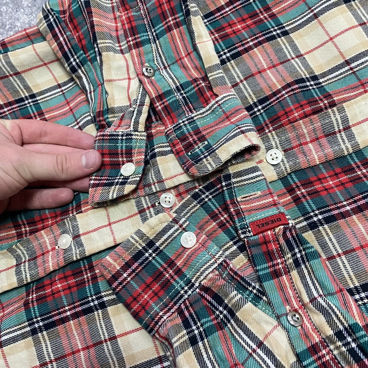 Diesel Luxury Diesel Streetwear small logo y2k opium button shirt Size US M / EU 48-50 / 2 - 7 Thumbnail