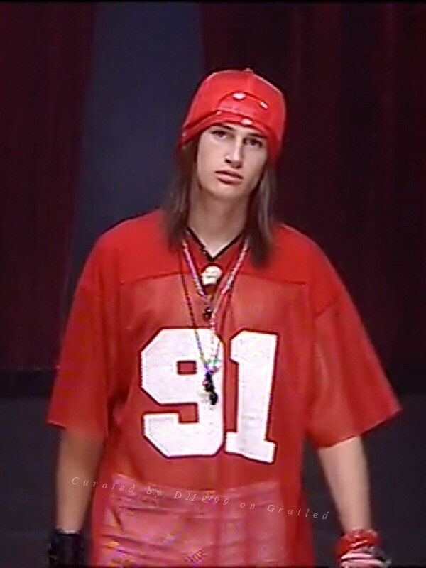 DEN IM by SIKI IM Number (N)ine 2006SS Archive Red 3/4 Sleeve Knit Size US M / EU 48-50 / 2 - 1 Thumbnail