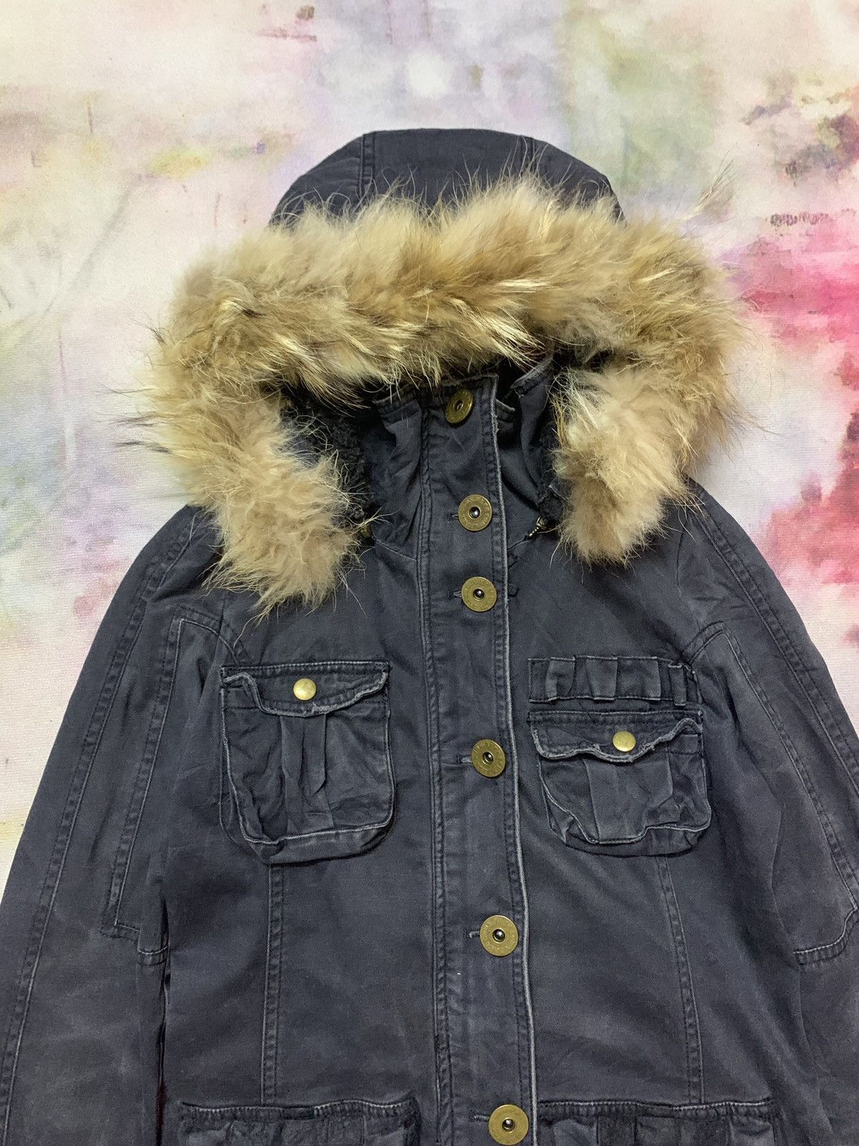 Hysteric Glamour Japanese Brand Unknown Parkas Faux Fur Hoodie Size US S / EU 44-46 / 1 - 5 Thumbnail