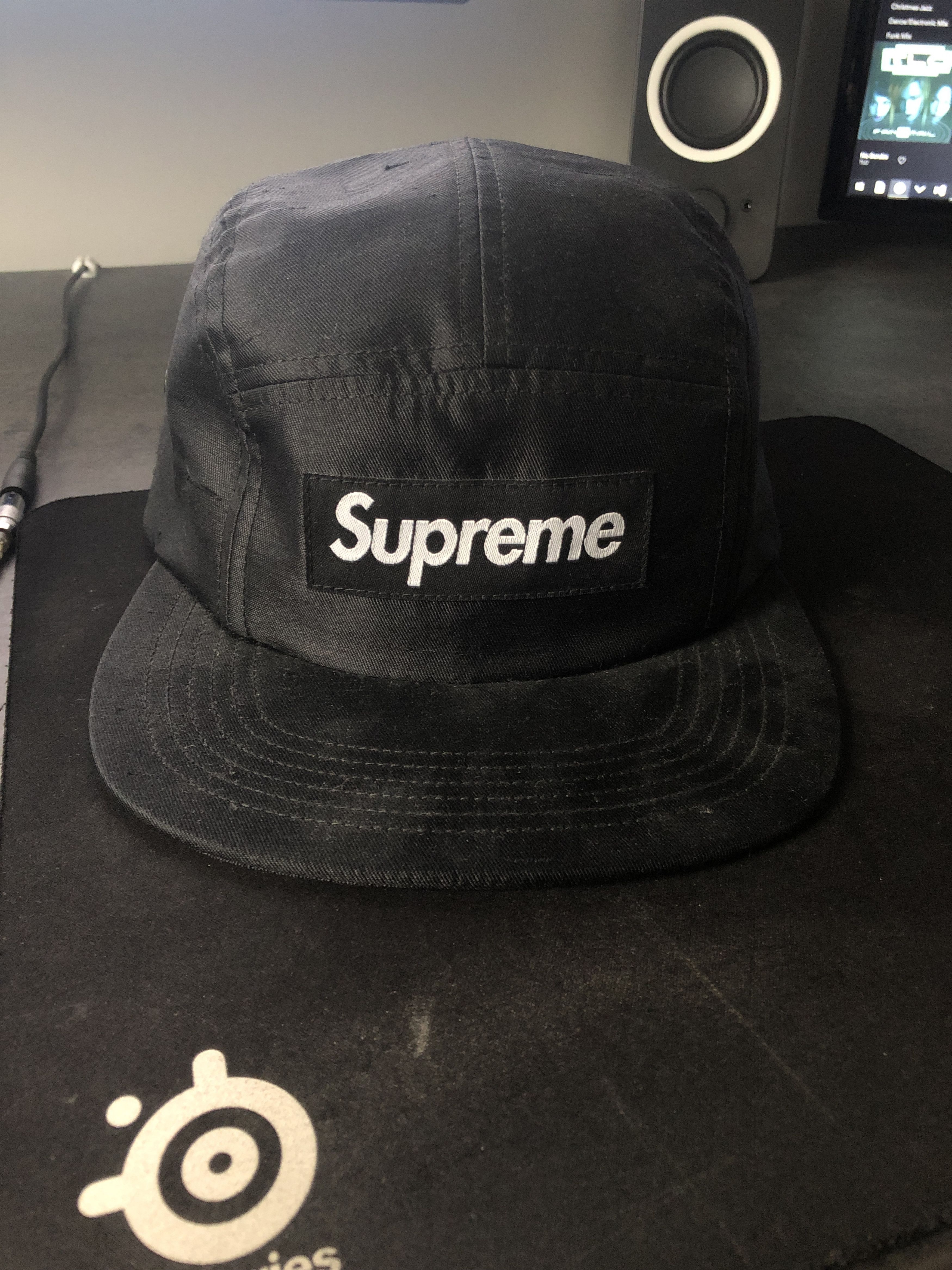 Supreme Supreme Raw Silk Camp Cap FW17 Size ONE SIZE - 1 Thumbnail