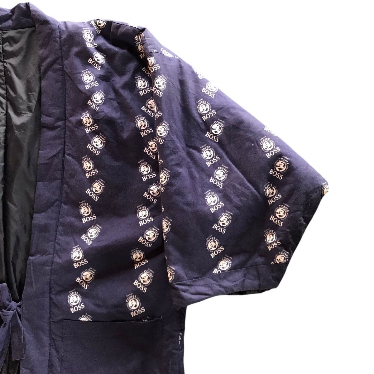 Japanese Brand Vintage Suntory Coffee Boss Cardigan Kimono Hanten ful print Size US L / EU 52-54 / 3 - 4 Thumbnail