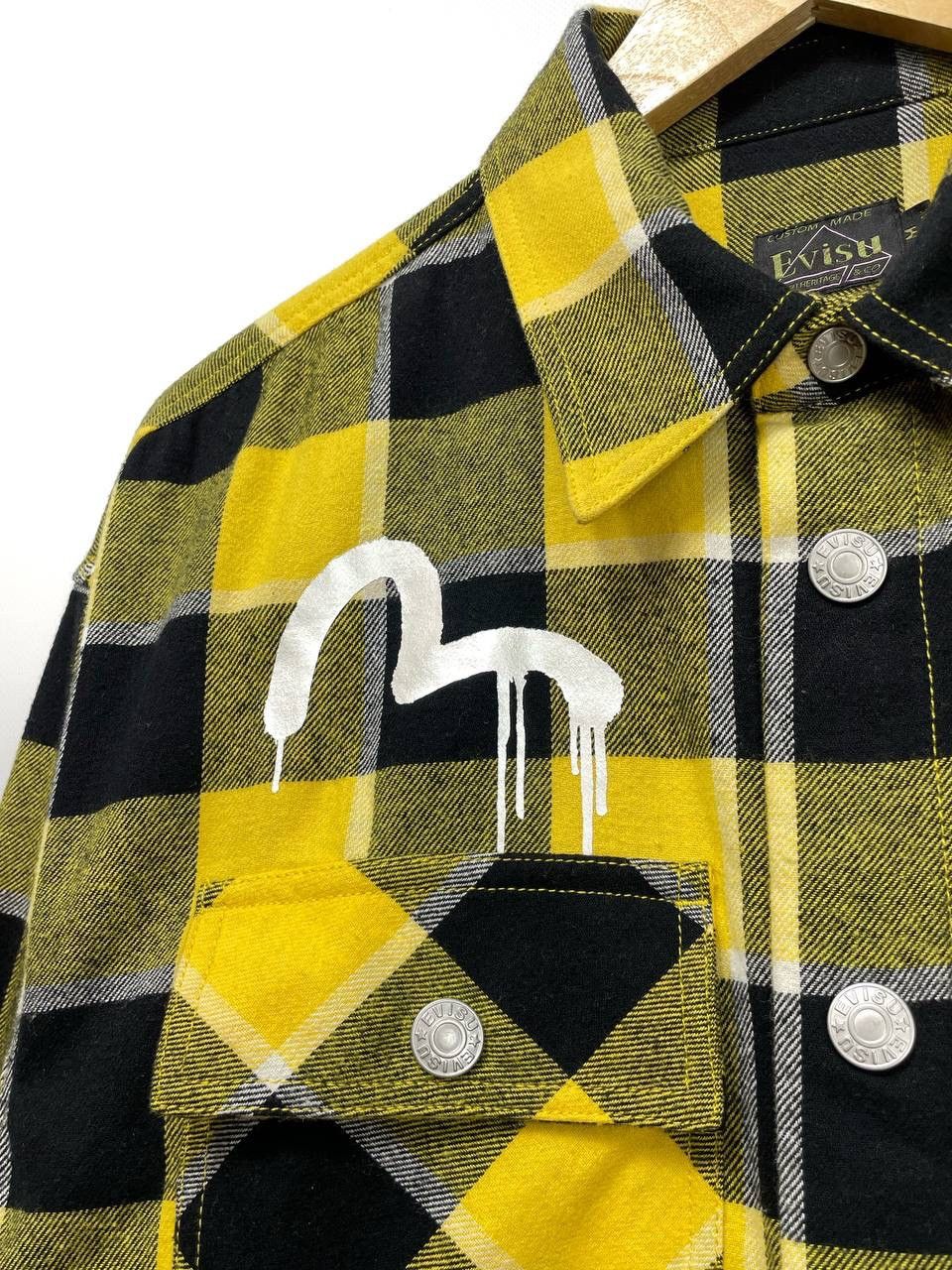 Evisu Evisu x Sfera Ebbasta Oversized Check Shirt – Size M Size US M / EU 48-50 / 2 - 4 Thumbnail