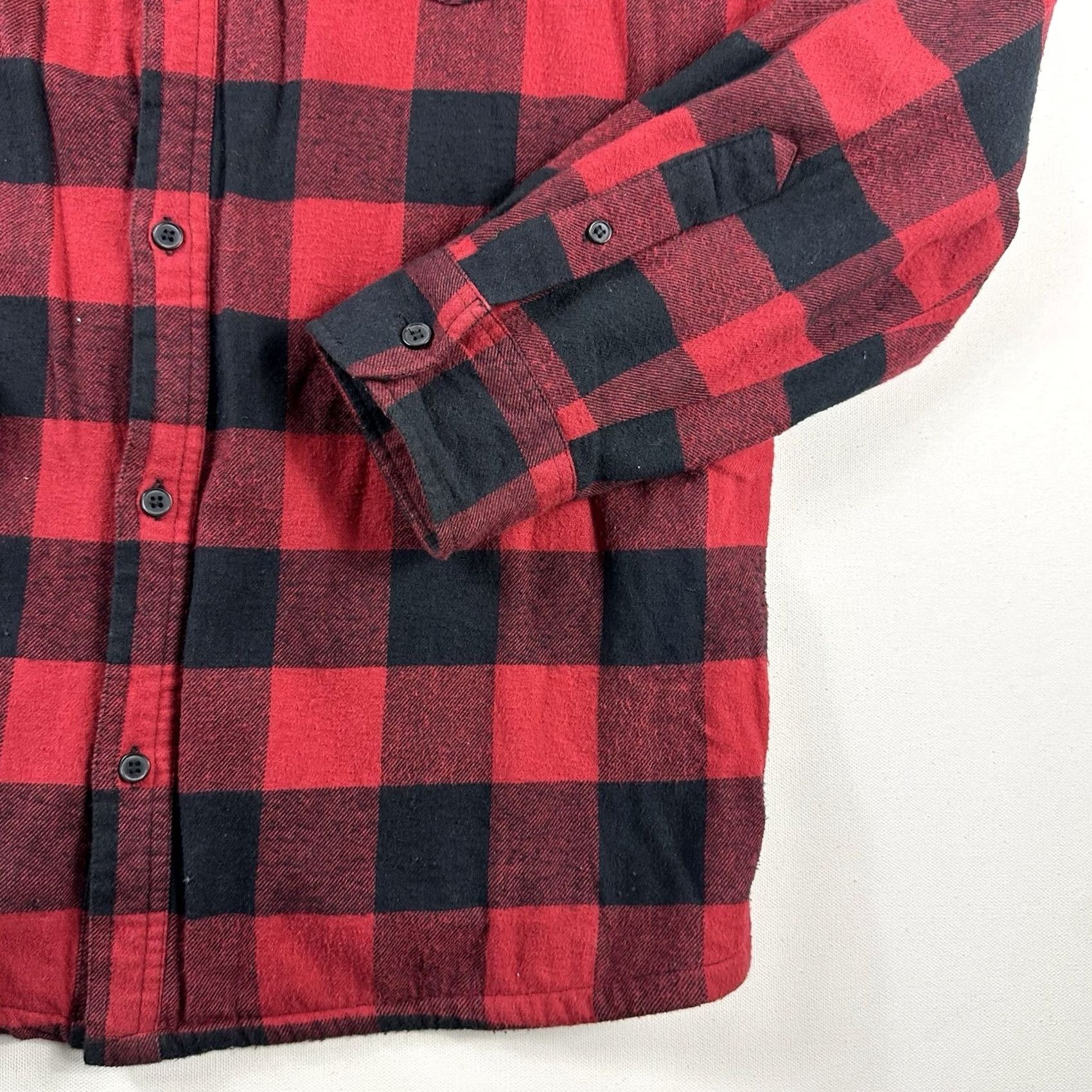 Lumberjack Public Opinion Flannel Shirt Mens Black Red Plaid Long Sleeve Button-Up Casual Regular L Multicolor Cotton Fall Spring Summer Outdoors Men Size US L / EU 52-54 / 3 - 3 Thumbnail