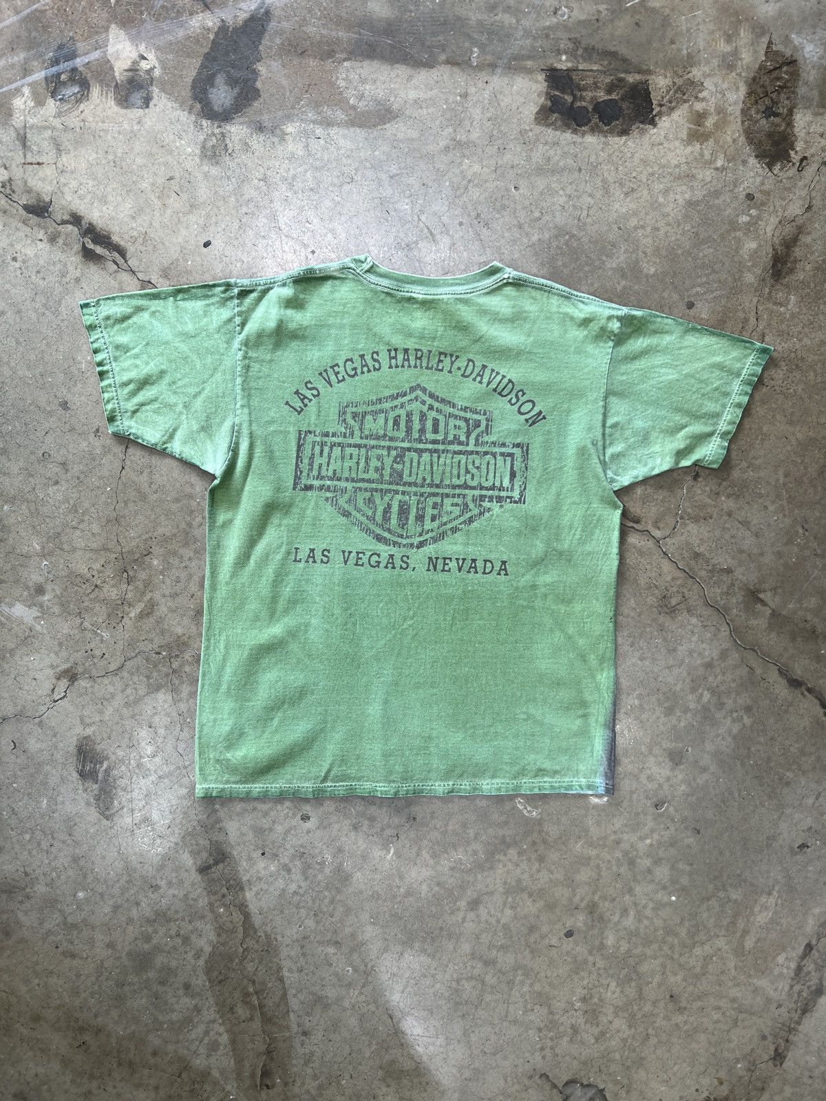 Harley Davidson Vintage Harley Davidson Dyed Las Vegas Tee XL Size US XL / EU 56 / 4 - 5 Thumbnail