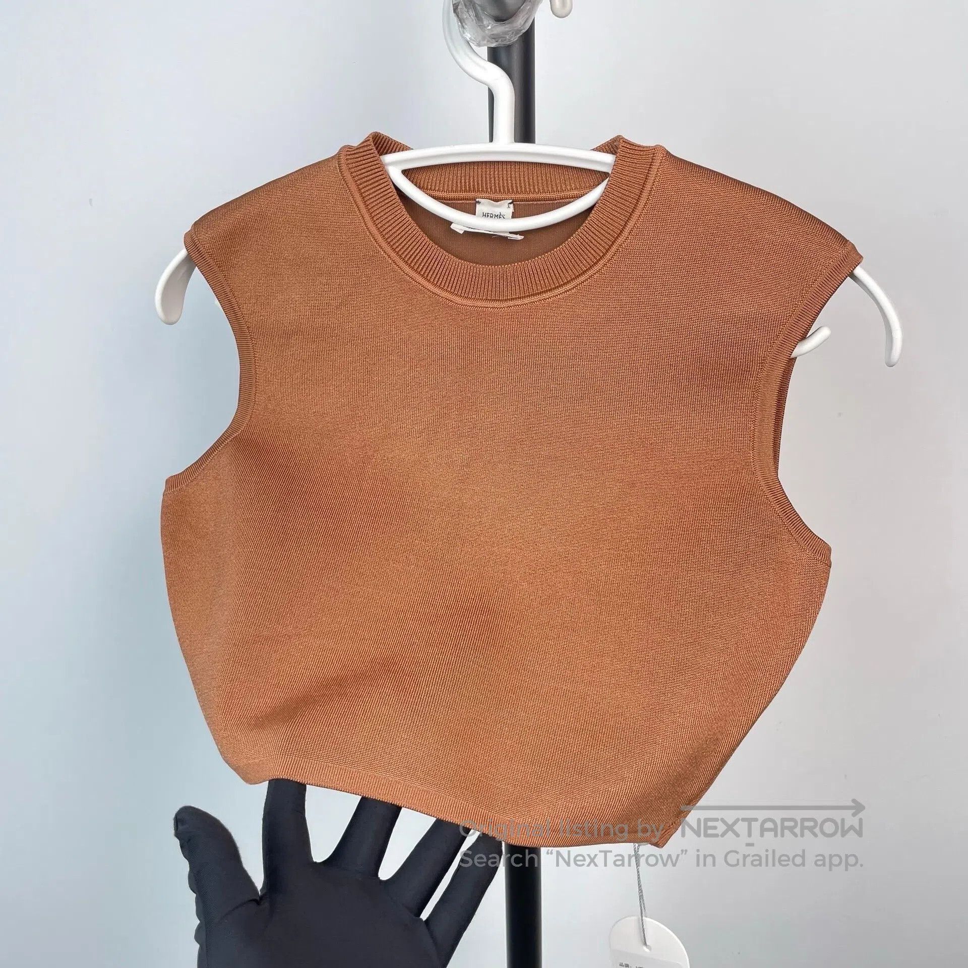 Hermes Hermes Brown Knit Vest| Size XS / US 0-2 / IT 36-38 - 2 Thumbnail