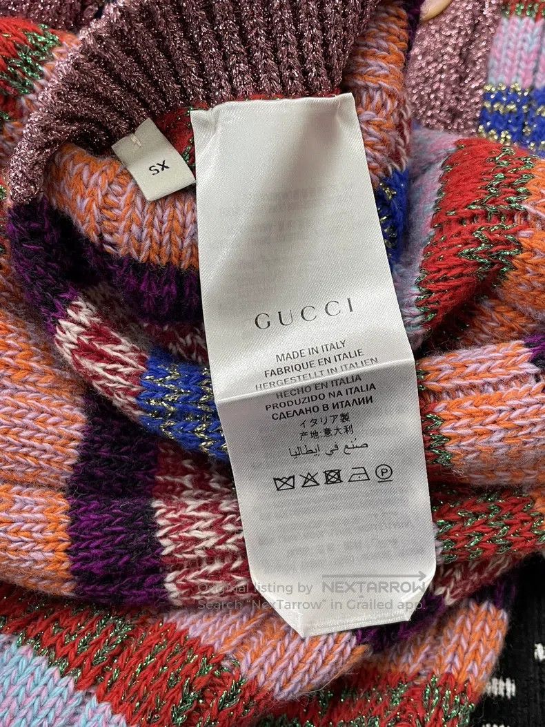 Gucci Gucci Colourful striped silk printed double-sided cardigan Size XS / US 0-2 / IT 36-38 - 5 Thumbnail