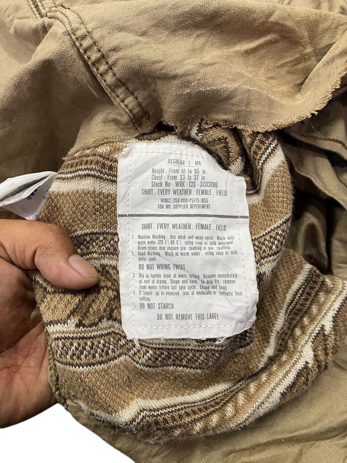 GOA G.O.A Archive Military Field Shirt Jacket Distressed Vintage Size US L / EU 52-54 / 3 - 7 Thumbnail