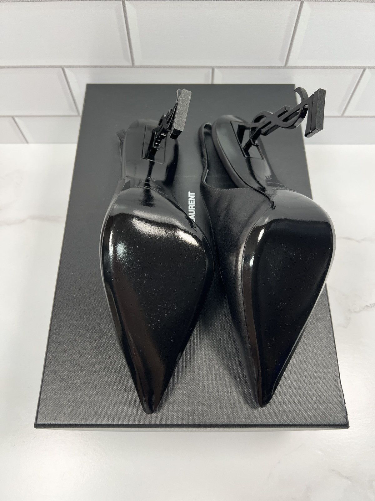 Yves Saint Laurent YSL Yves Saint Laurent Opyum Slingback Leather Pumps Heels Size US 6.5 / IT 36.5 - 4 Thumbnail