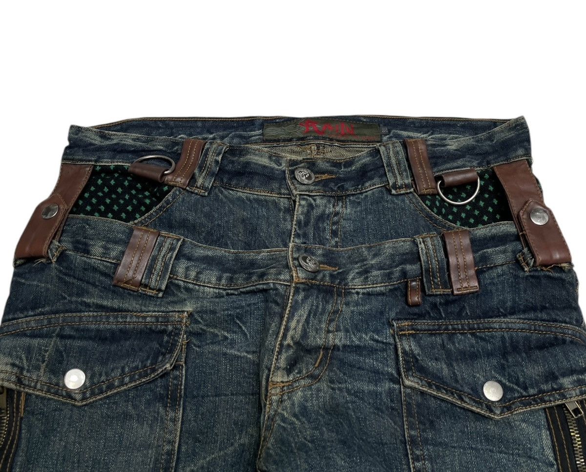 If Six Was Nine Very Rare Vintage Japanese Brand Rain Tactical Jeans 2000s Size US 31 - 3 Thumbnail