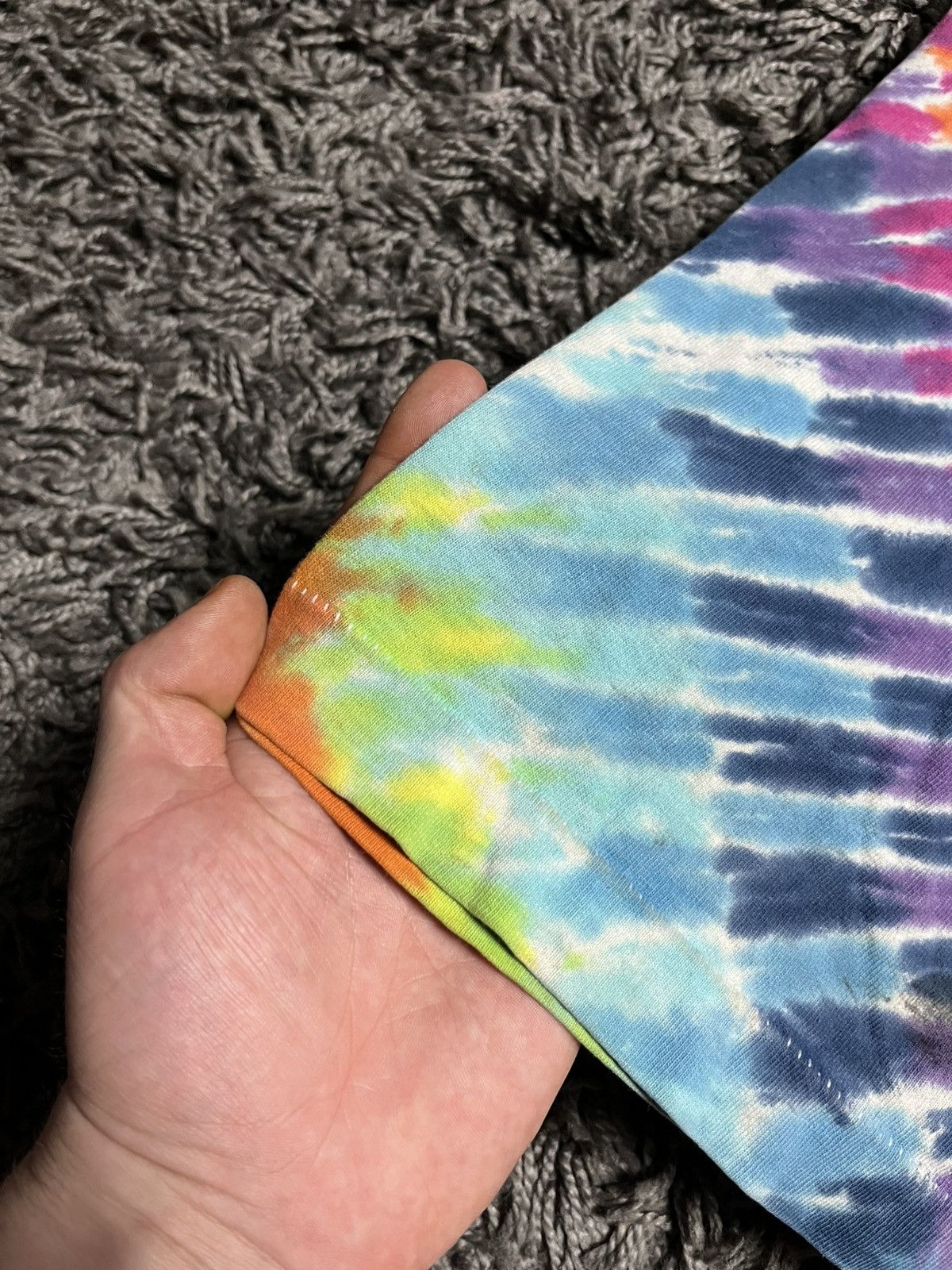 Fruit Of The Loom Psychedelic "Portal" Tie-Dye Tee | Vintage Fruit of the Loom Size US XL / EU 56 / 4 - 3 Thumbnail