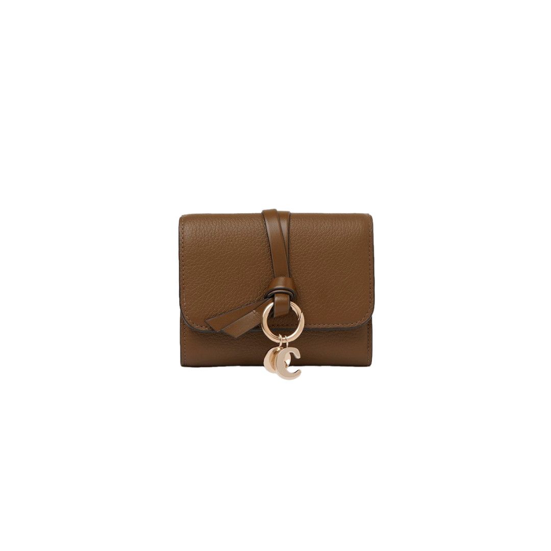 Chloe o1loc1c10226 Size: OS / Alphabet Small Wallet Dark Khaki Size ONE SIZE - 1 Thumbnail
