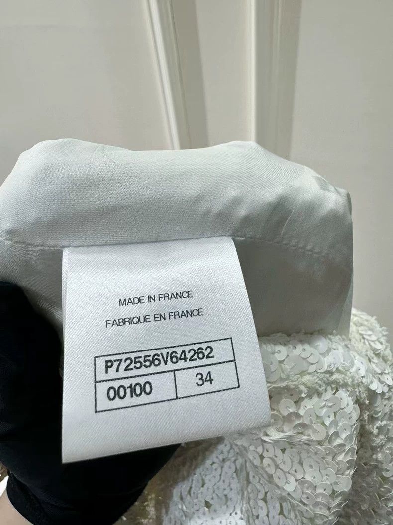 Chanel Chanel 22 Spring and Summer Heavy Industry White Sequin Rh Size XXS / US 00 / IT 34 - 6 Thumbnail