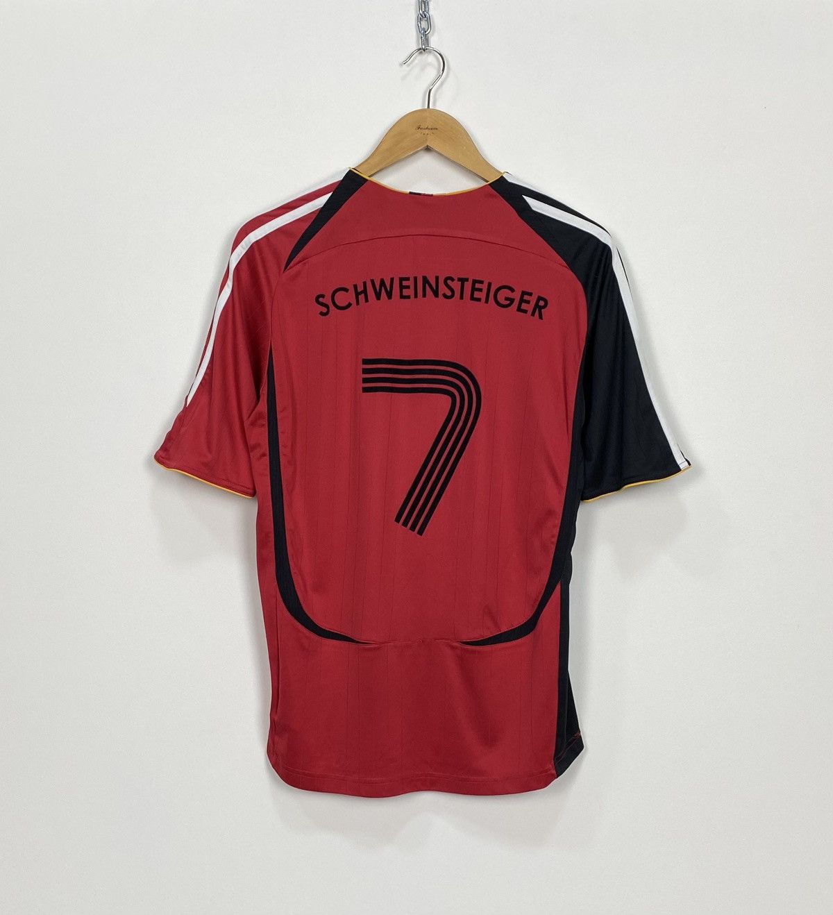 Vintage ADIDAS GERMANY FORMOTION MATCH WC 2006 Schweinsteiger Jersey Size US XL / EU 56 / 4 - 1 Thumbnail