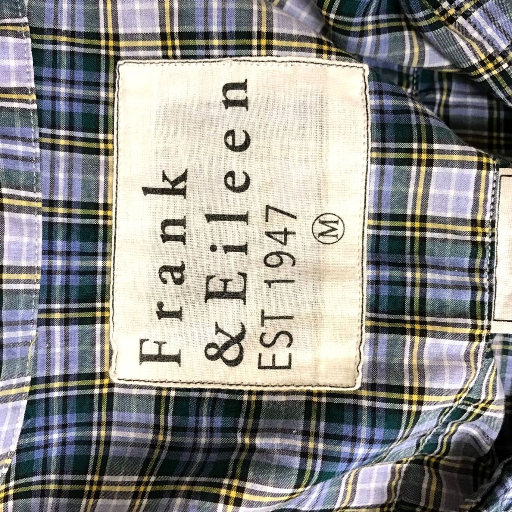 Frank & Eileen FRANK & EILEEN Shirt Womens M Blue Plaid Long Sleeve Button Up Cotton Top Button-Up Casual Spring Fall Summer Womens Size M / US 6-8 / IT 42-44 - 7 Thumbnail