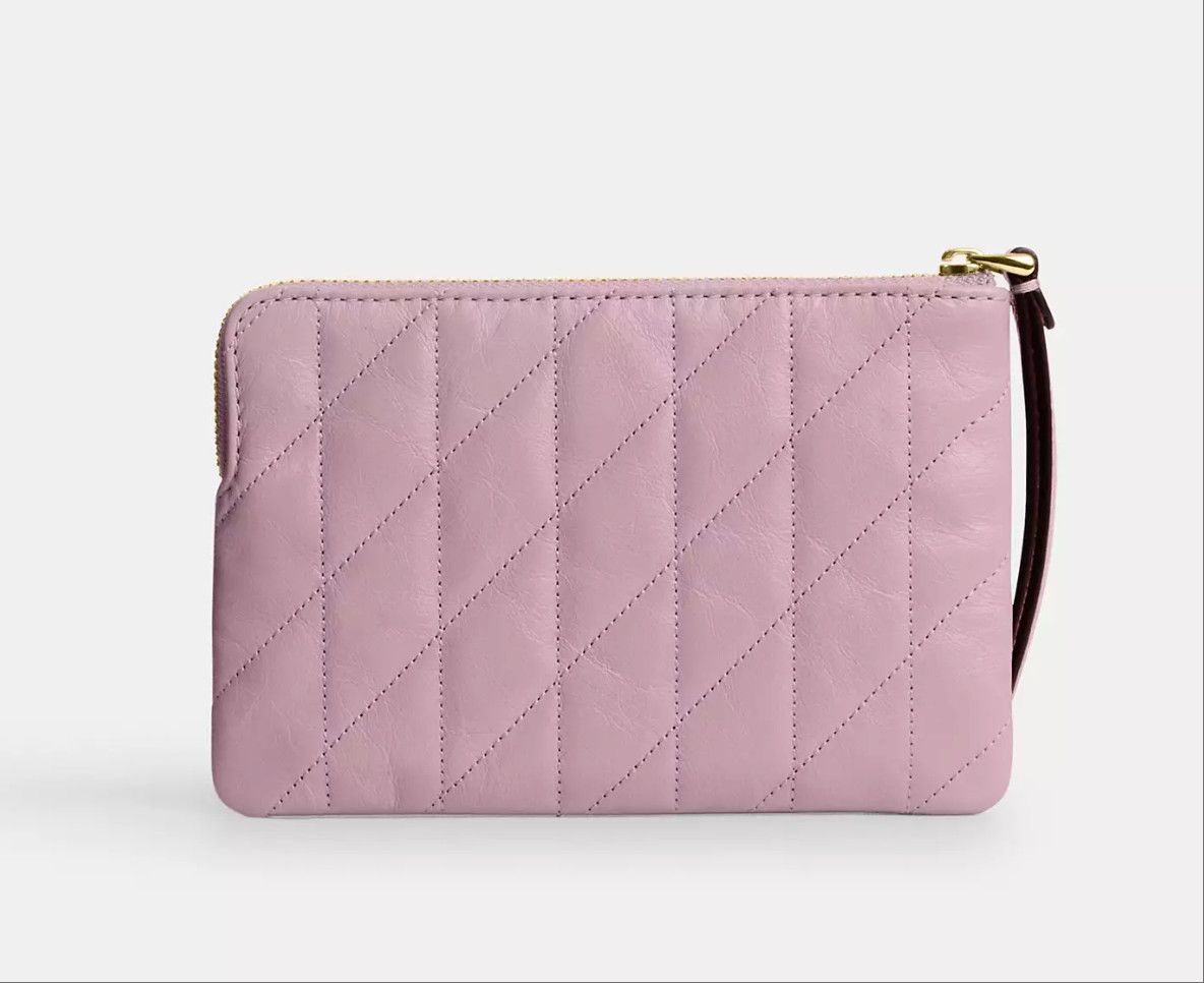 Coach Corner Zip Wristlet With Quilting CEF80 Size ONE SIZE - 6 Thumbnail