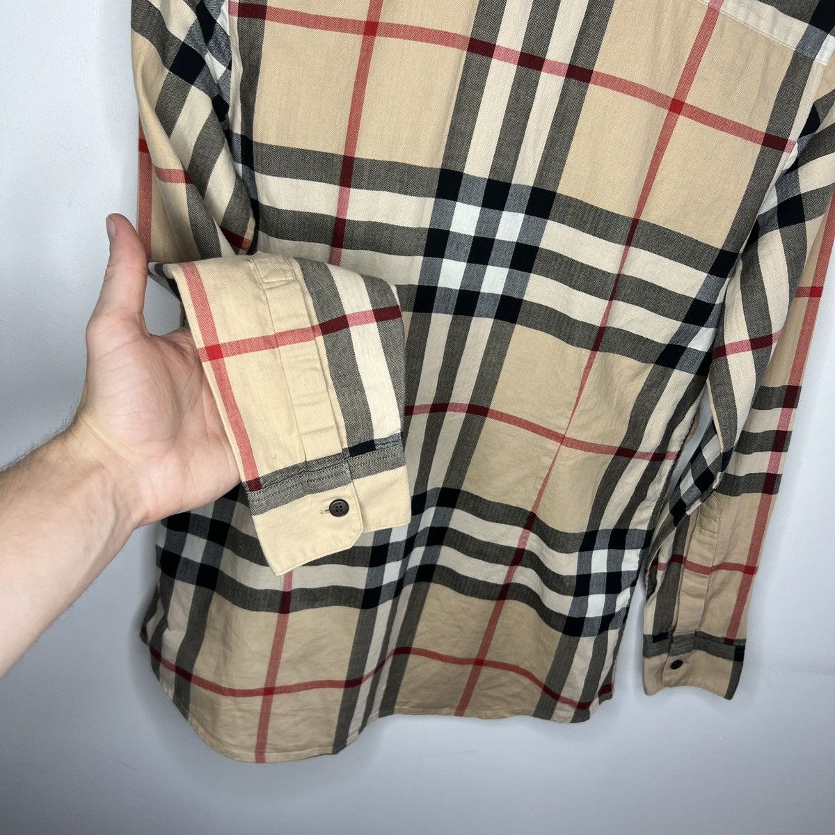Burberry Burberry Nova Check Shirt Button Up Beige Size US XS / EU 42 / 0 - 10 Thumbnail