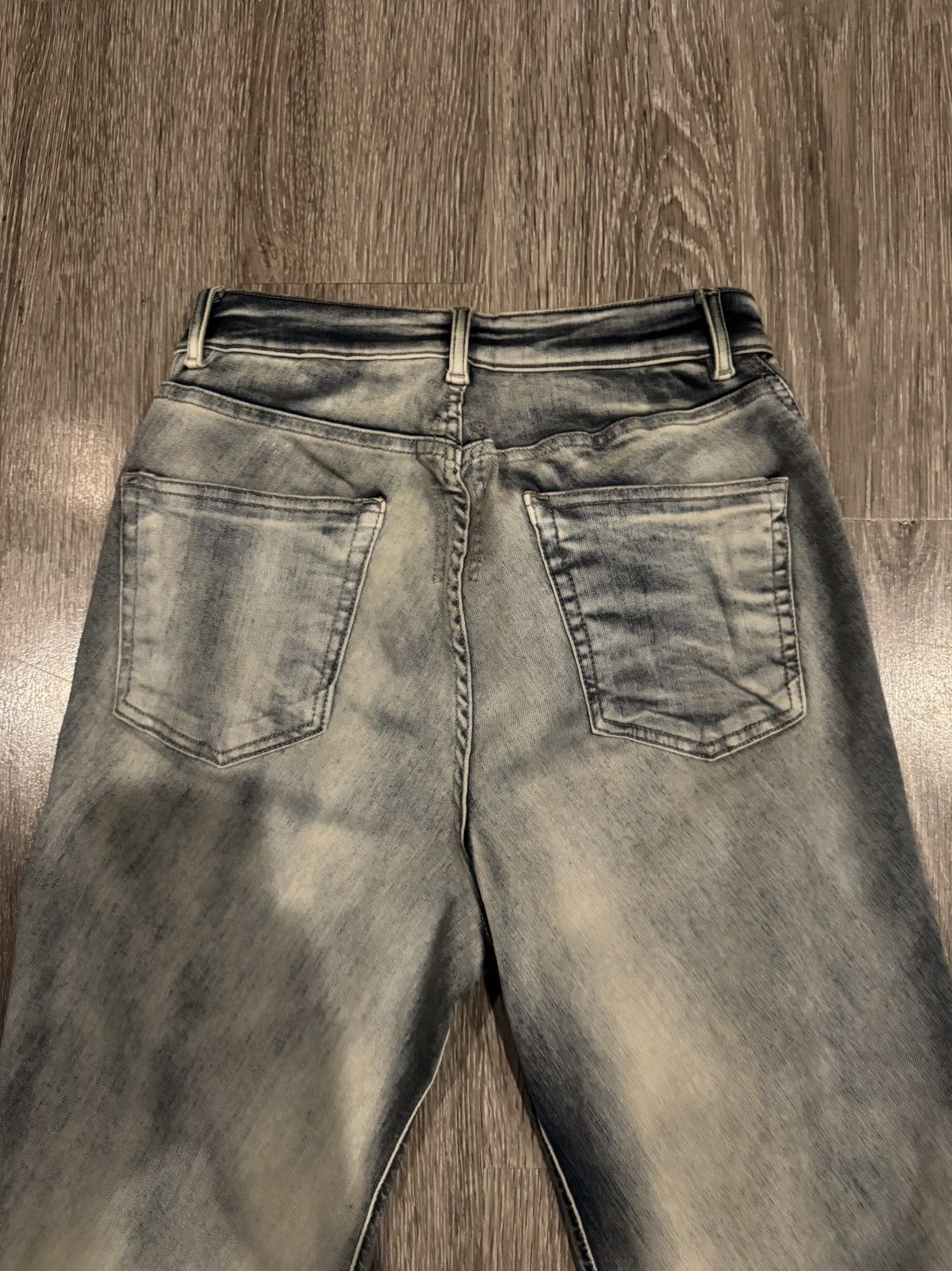 Rick Owens Rick Owens SAMPLE Sky Orange Degrade Bias Bootcut Jeans 31 Size US 31 - 8 Thumbnail